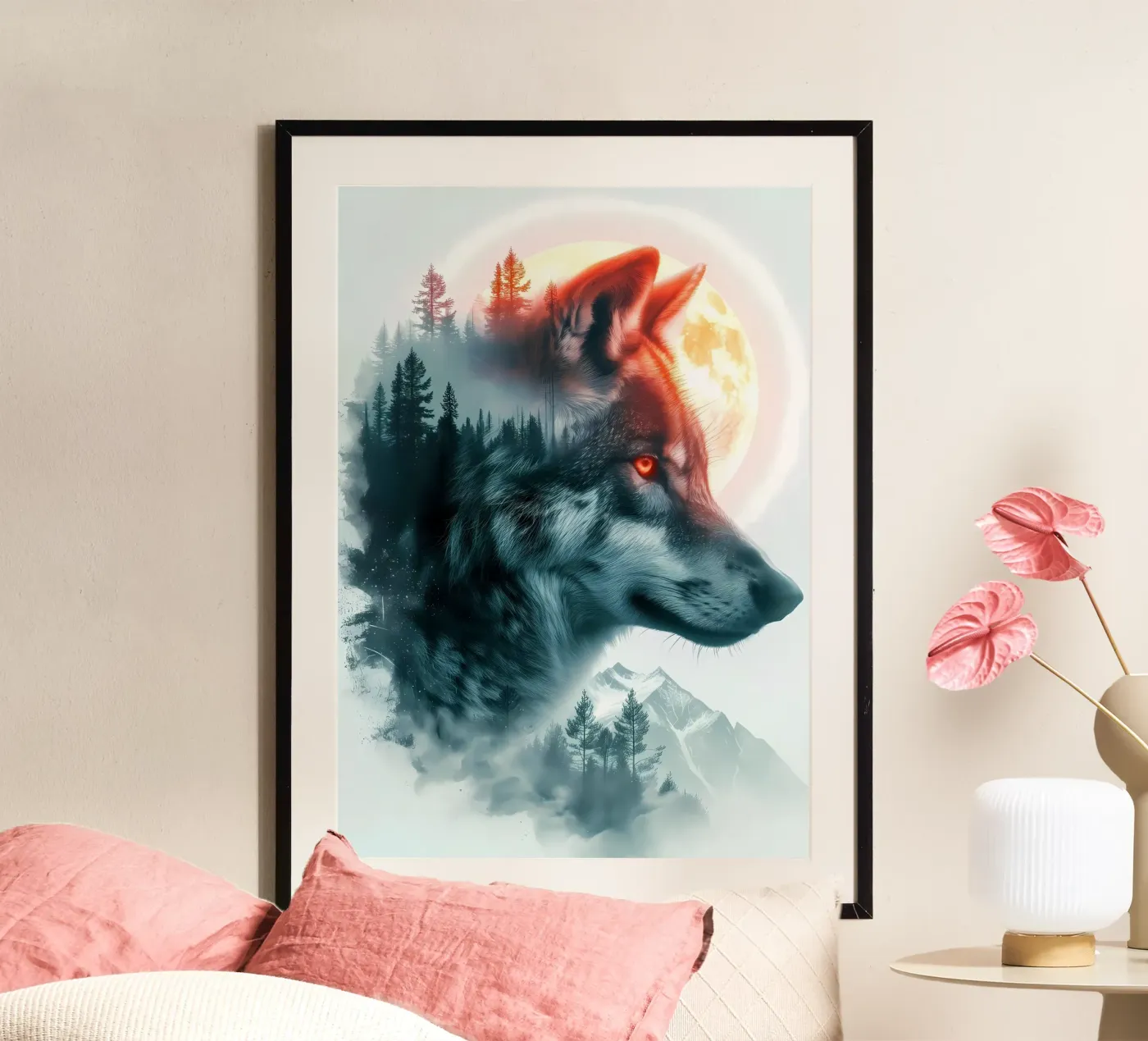Loup Animal poster de Pierre Walton