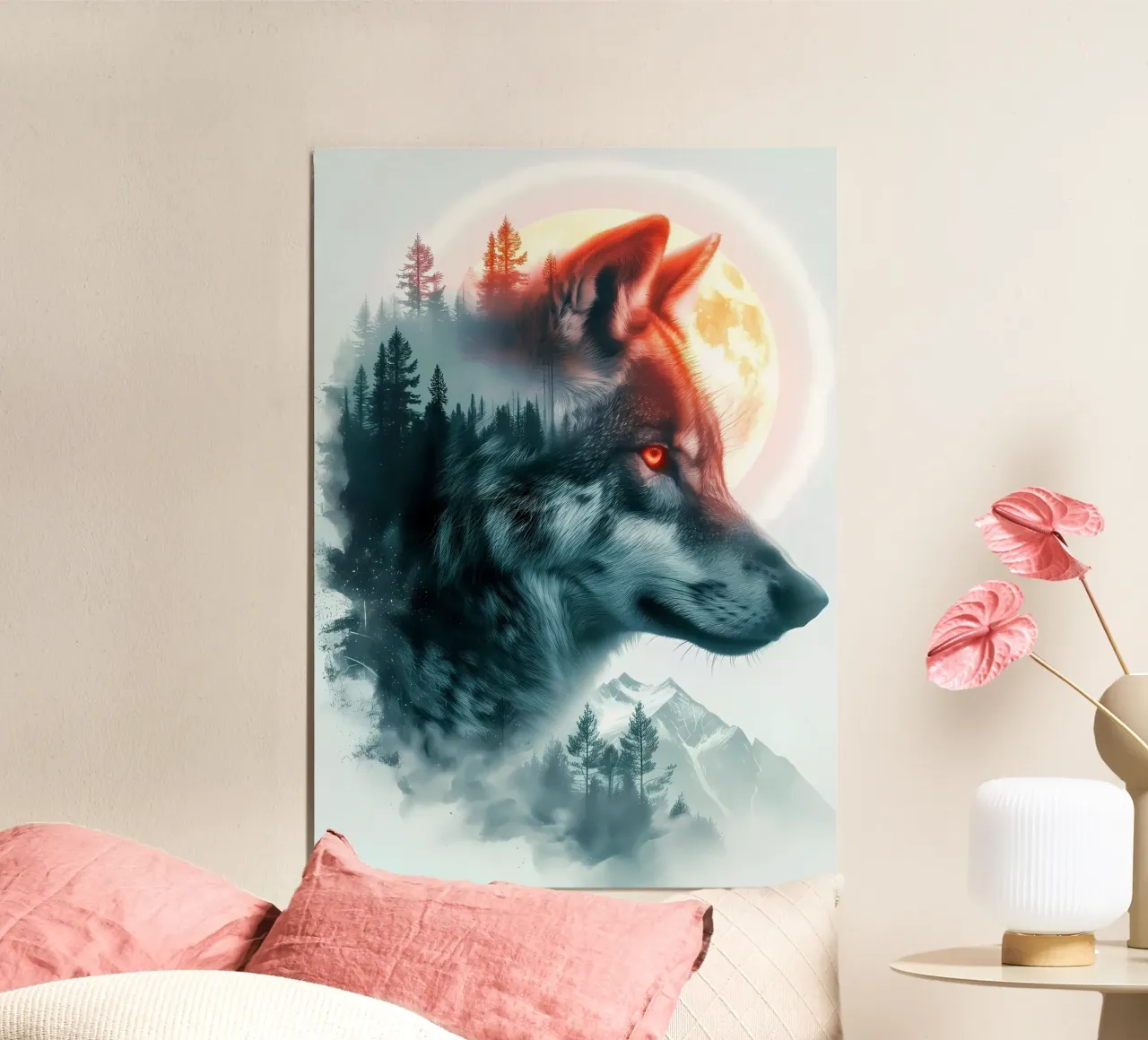 Animale lupo carta hahnemühle da Pierre Walton