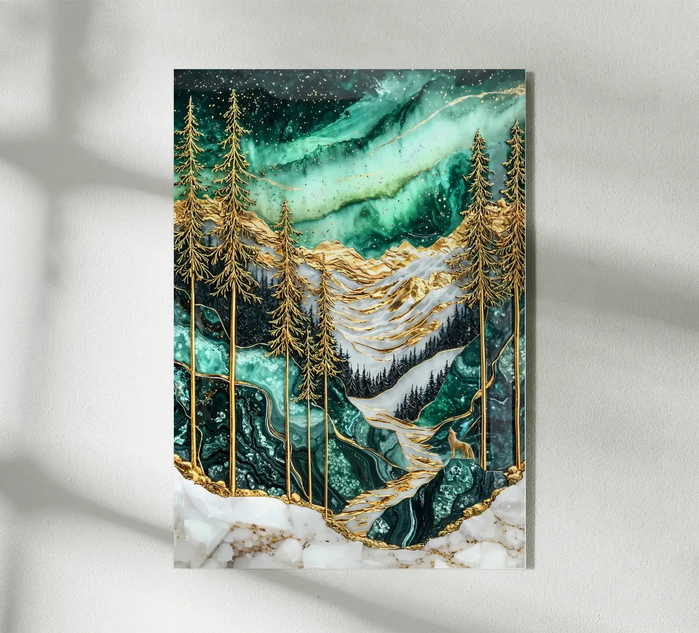 Wolf Animal plexiglass da Pierre Walton