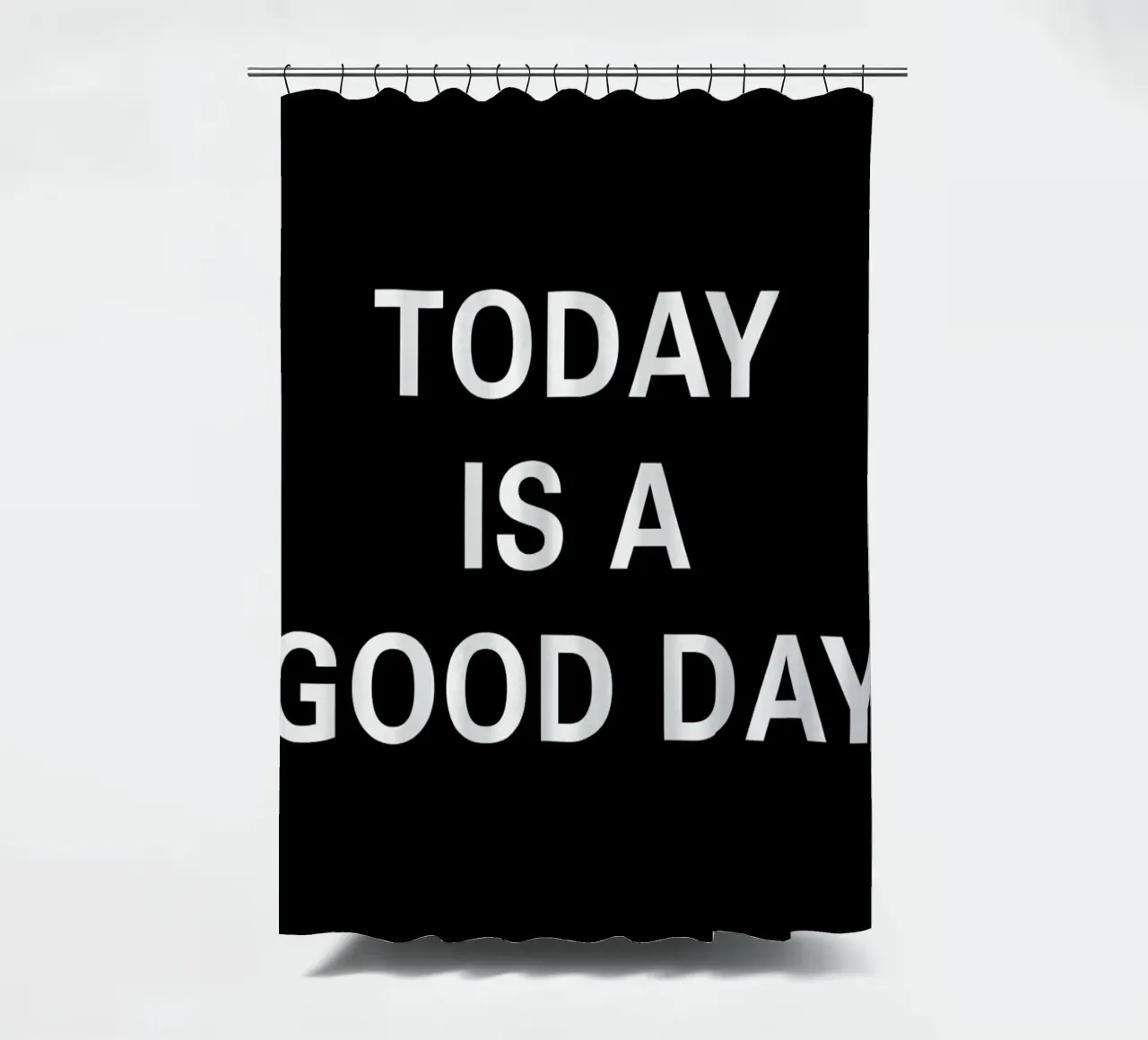 The Today Poster shower curtain by And I Love You She Said