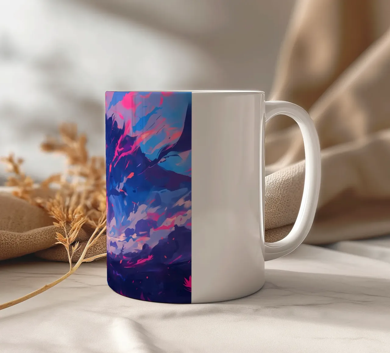 Animale lupo tazza in ceramica da Pierre Walton