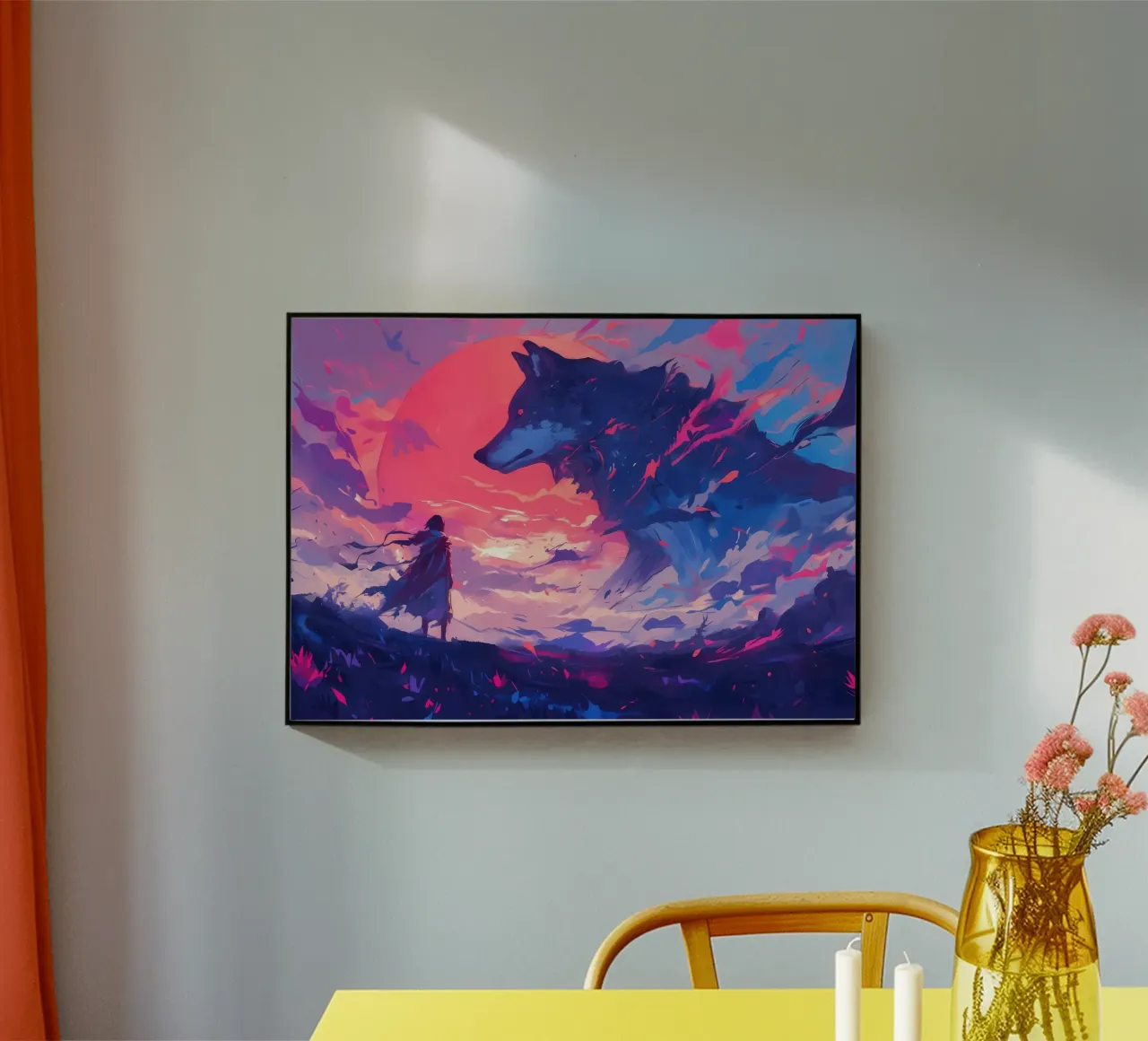 Animale lupo plexiglass da Pierre Walton