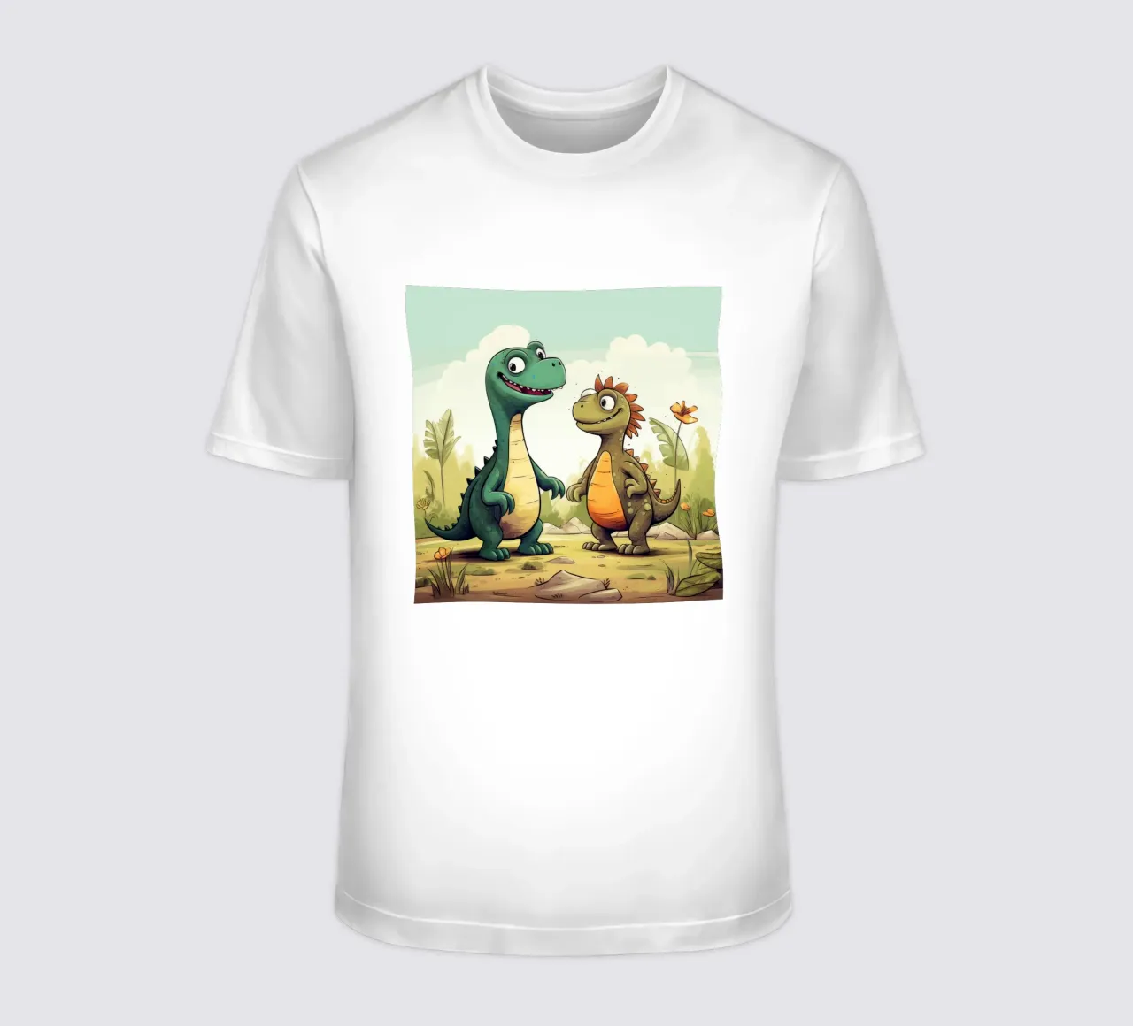 Retro Dinosaur Duo t-shirt by Funny Animals