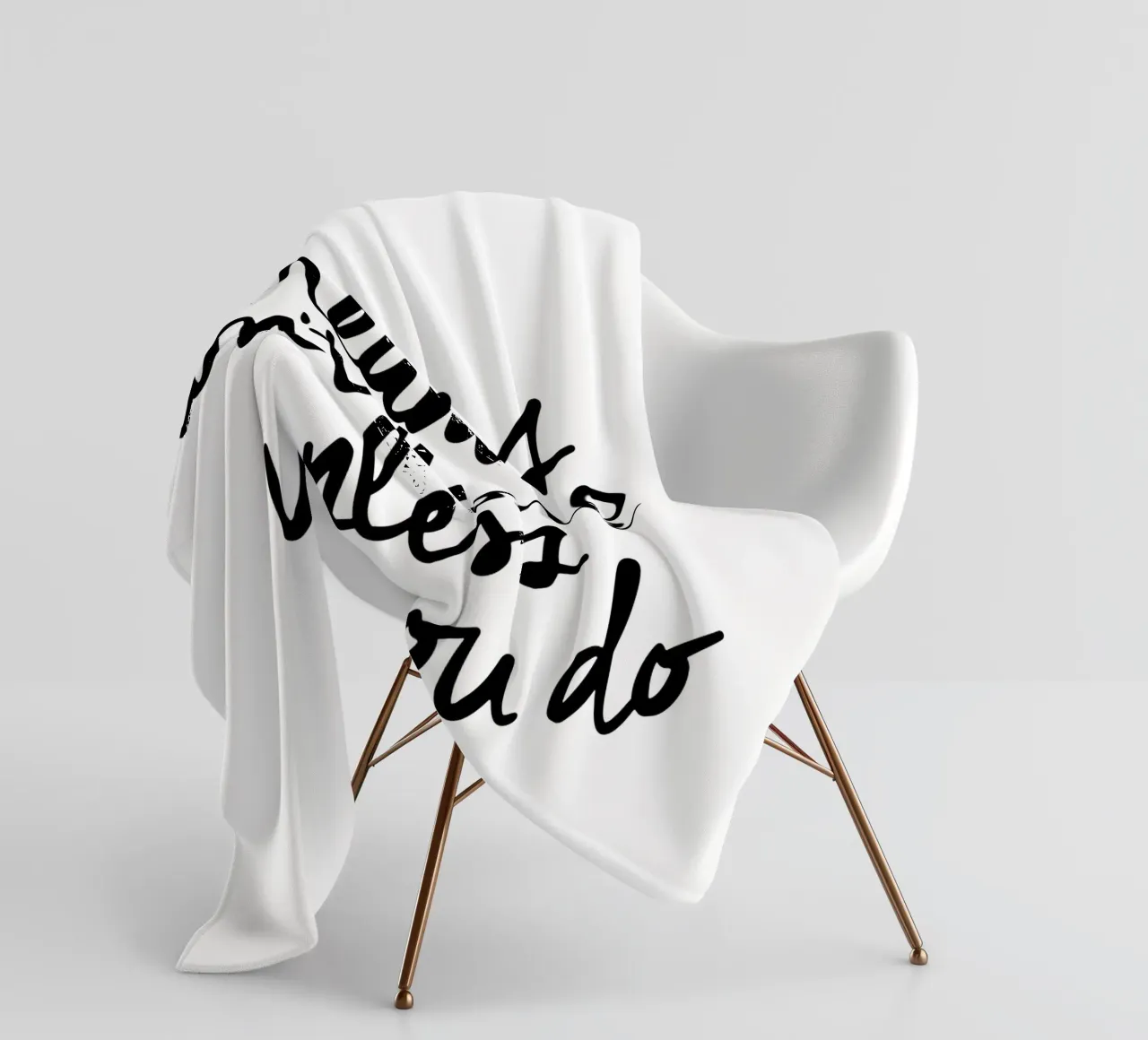 Dreams Don't Work Unless You Do Typografie Design Monochrome fleece blanket by THE MOTIVATED TYPE