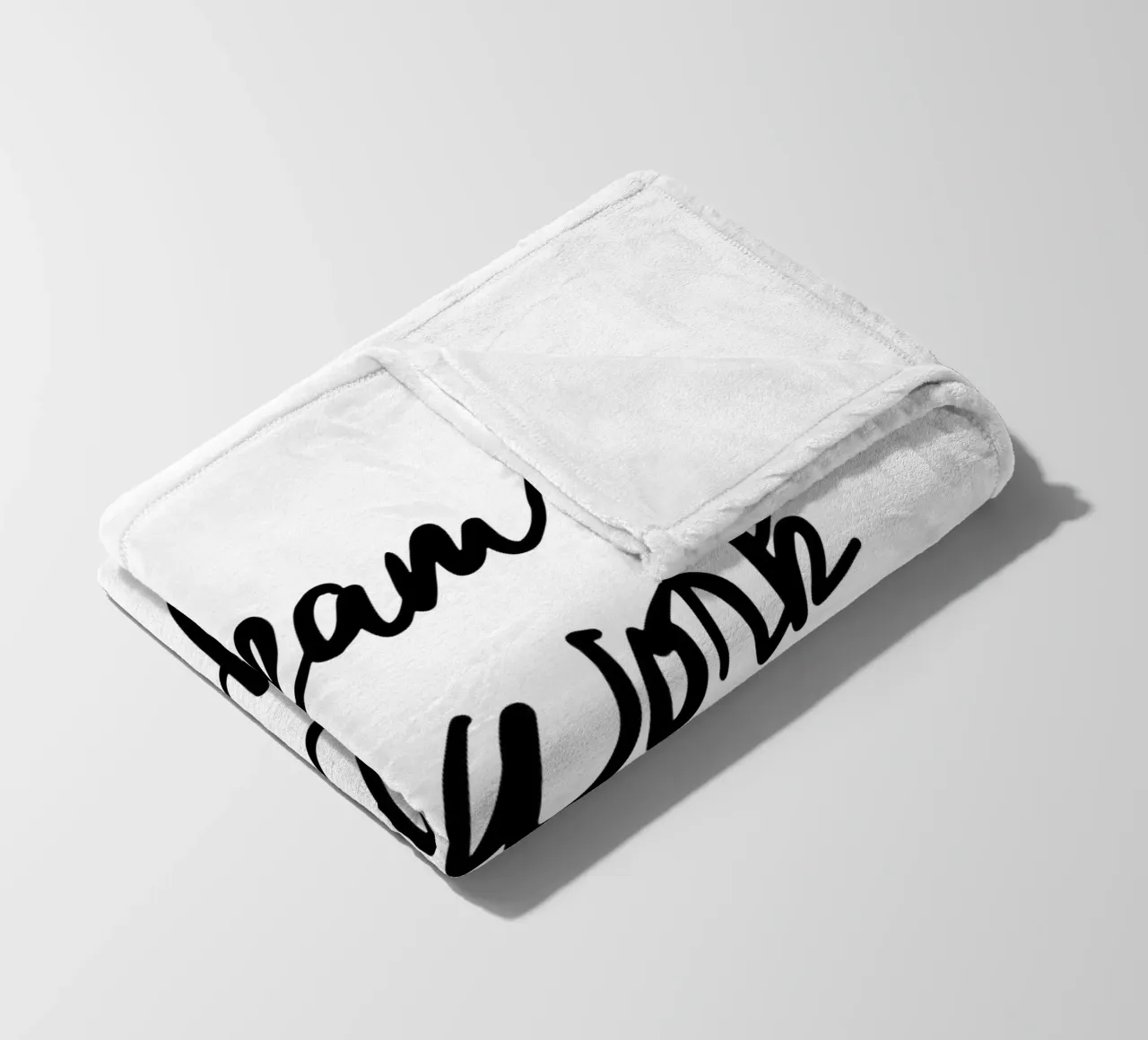 Dreams Don't Work Unless You Do Typografie Design Monochrome fleece blanket by THE MOTIVATED TYPE
