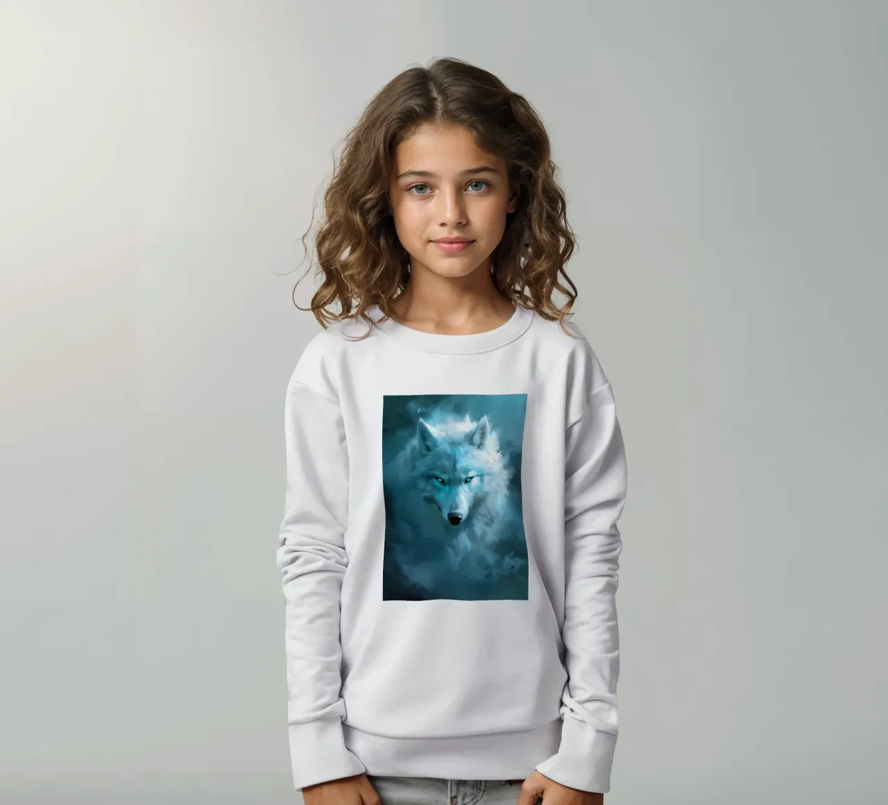 Animale lupo felpa bambino da Pierre Walton