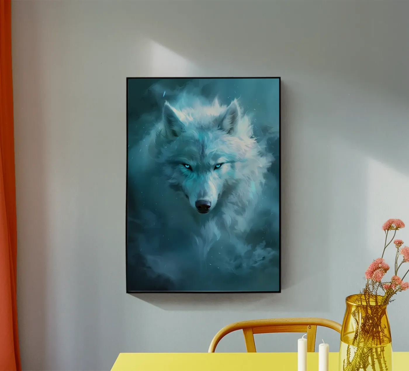 Animale lupo plexiglass da Pierre Walton