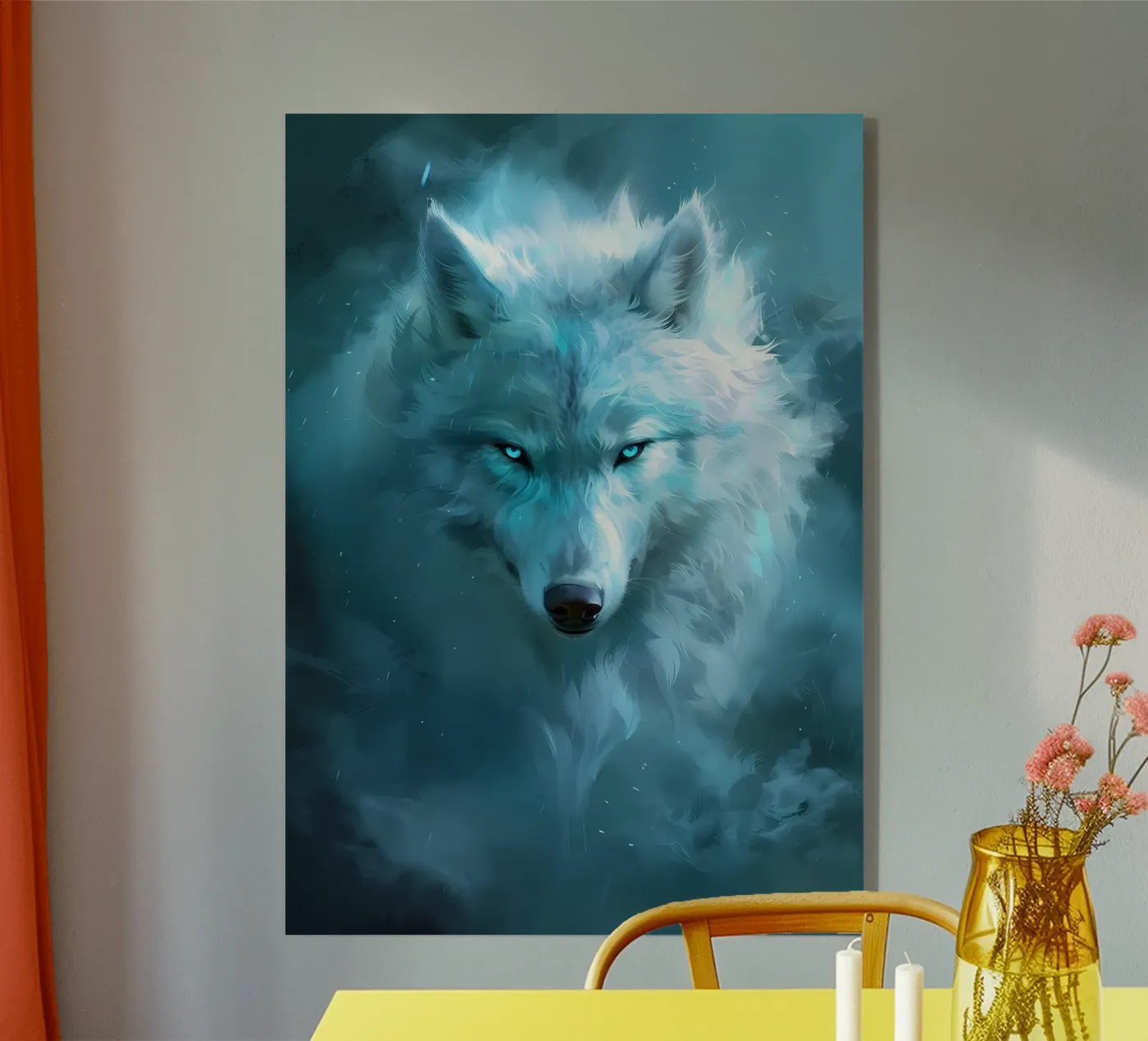 Animale lupo plexiglass da Pierre Walton