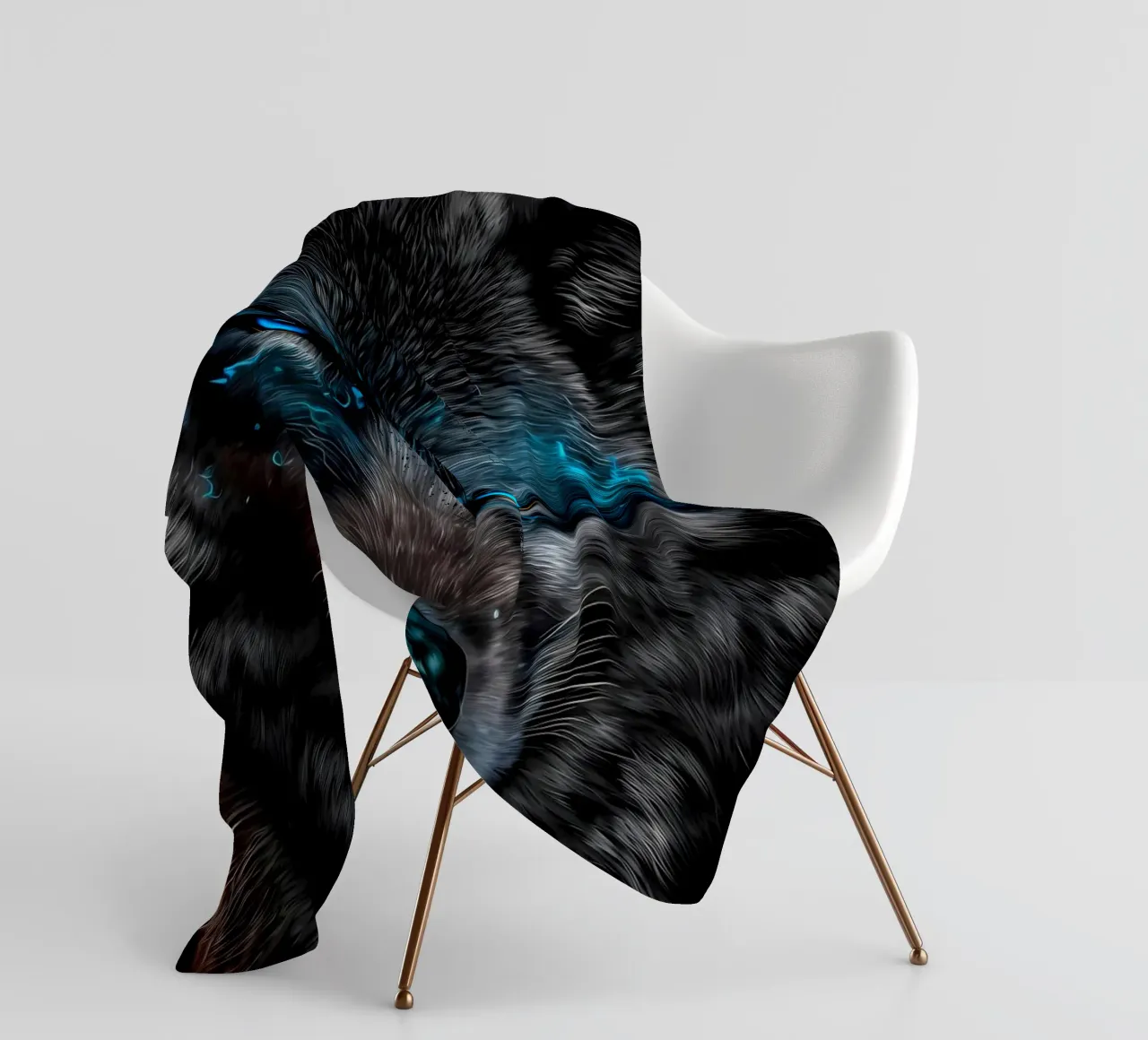Animale lupo coperta in pile da Pierre Walton