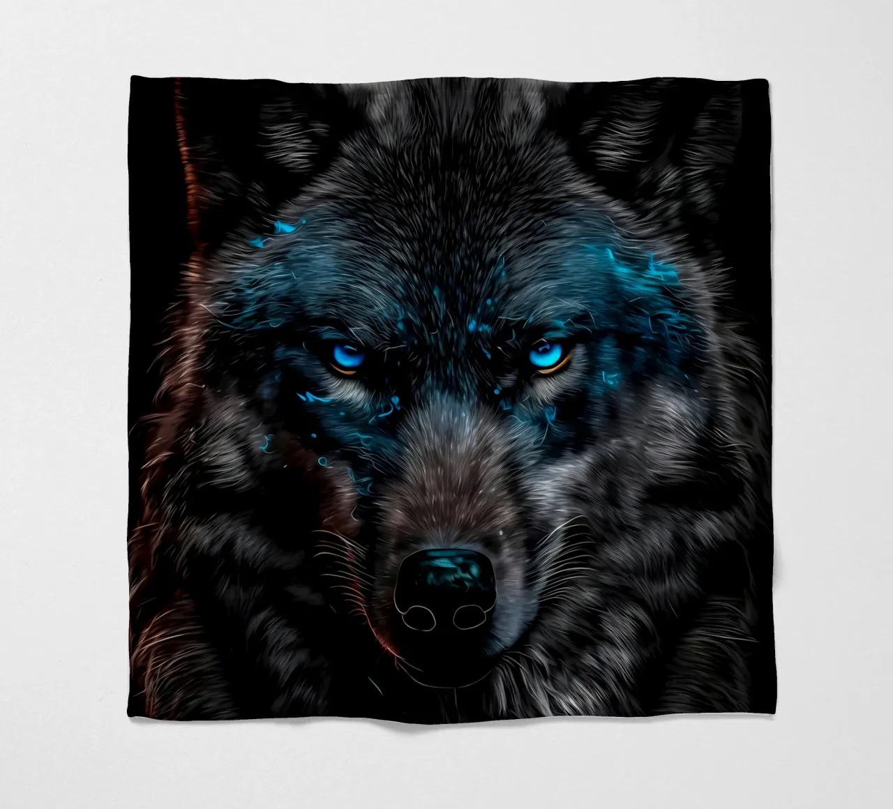 Animale lupo coperta in pile da Pierre Walton