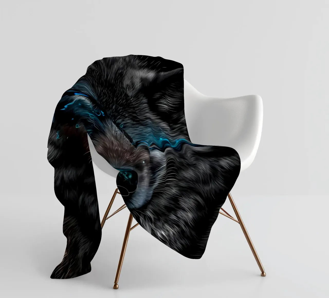 Animale lupo coperta in pile da Pierre Walton