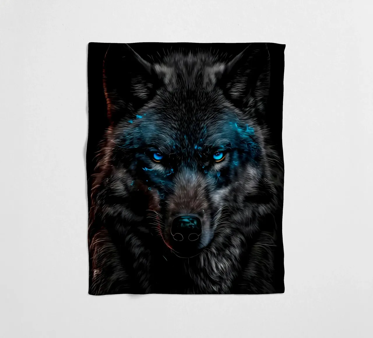 Animale lupo coperta in pile da Pierre Walton
