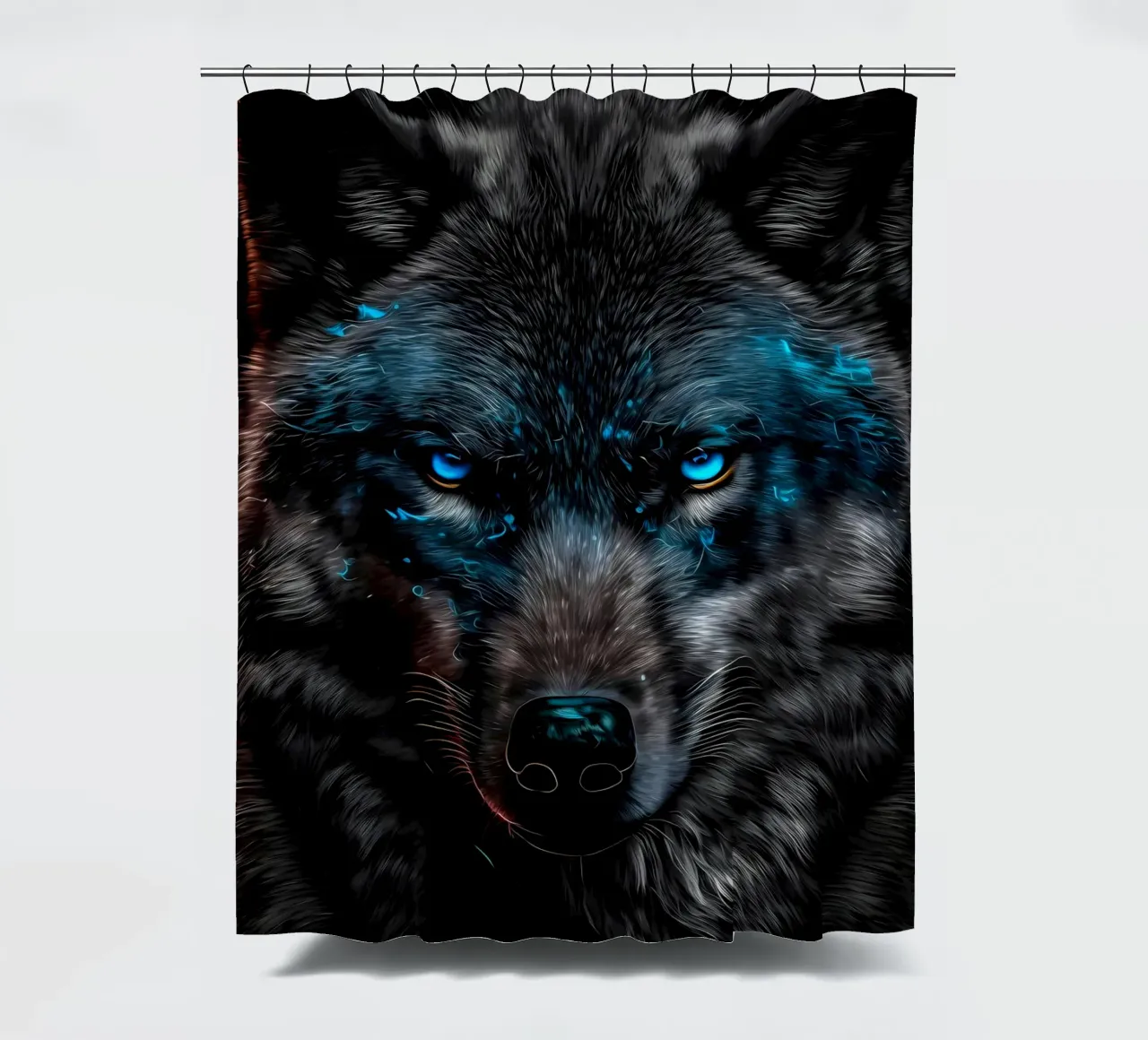 Wolf Animal shower curtain by Pierre Walton
