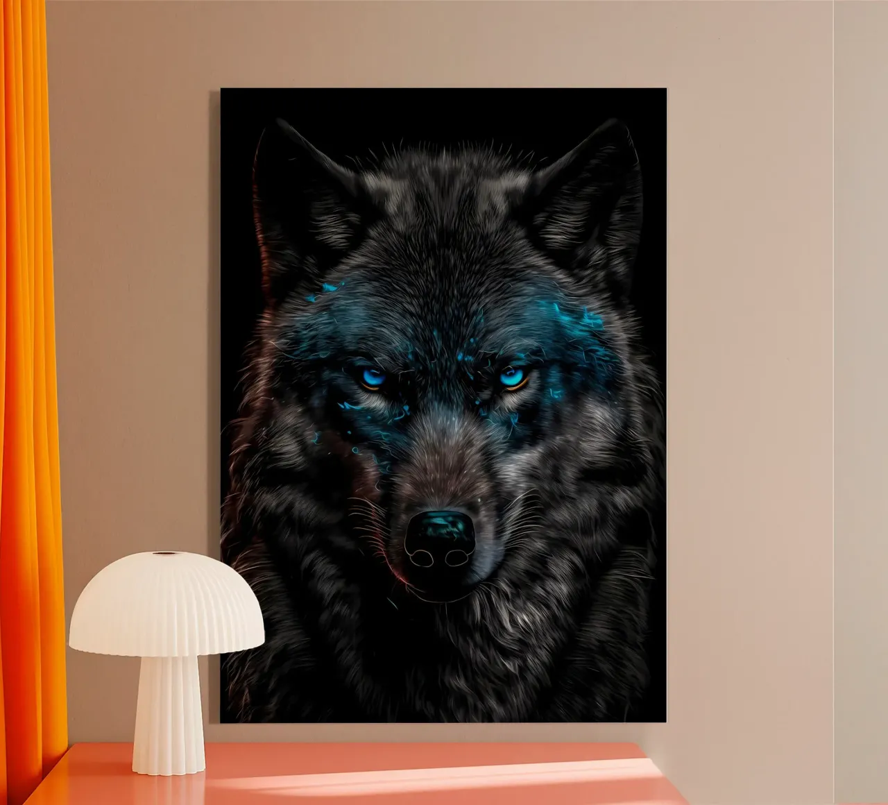 Animale lupo plexiglass da Pierre Walton