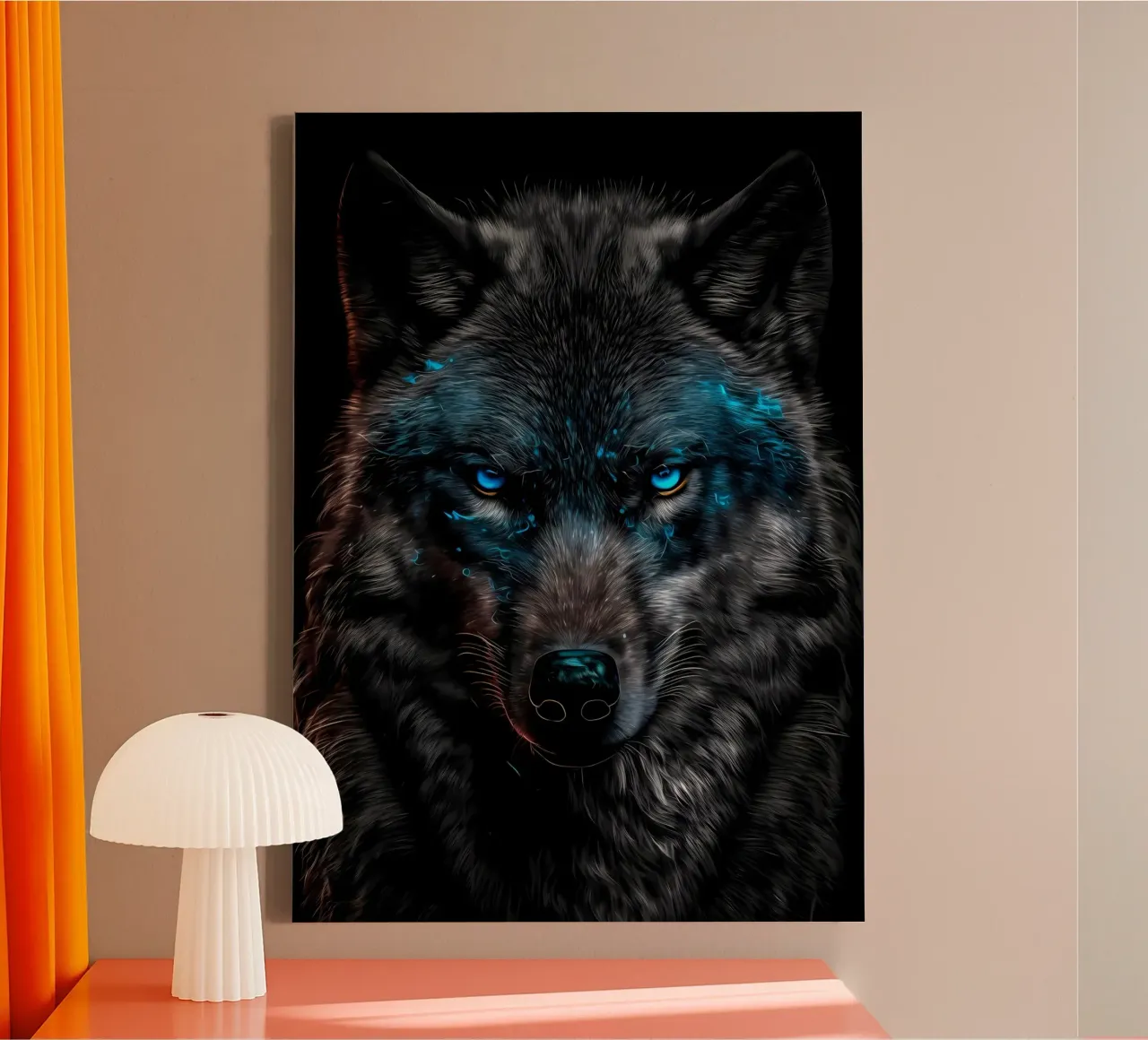 Wolf Animal canvas by Pierre Walton