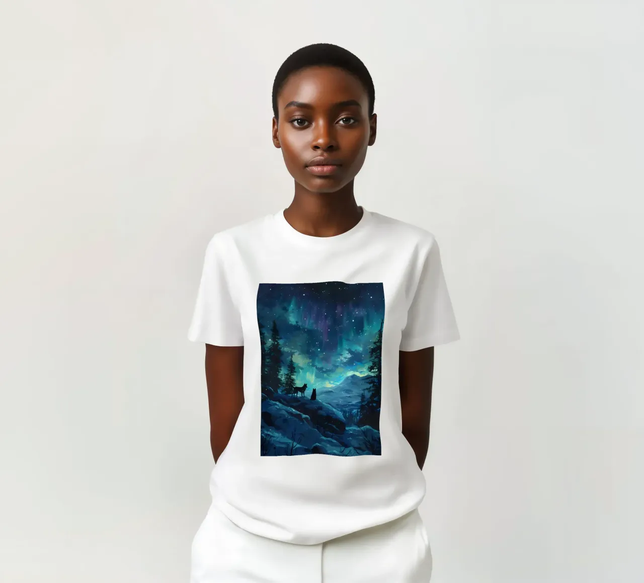 Wolf Animal t-shirt by Pierre Walton