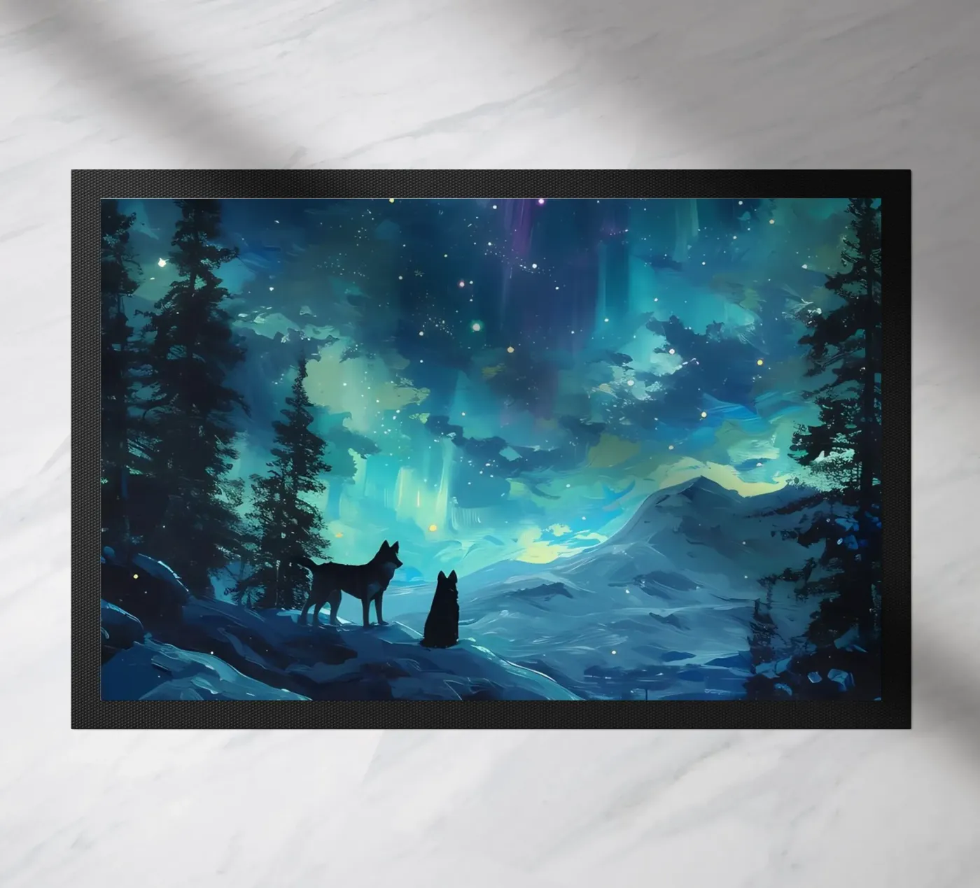 Wolf Animal paillasson de Pierre Walton