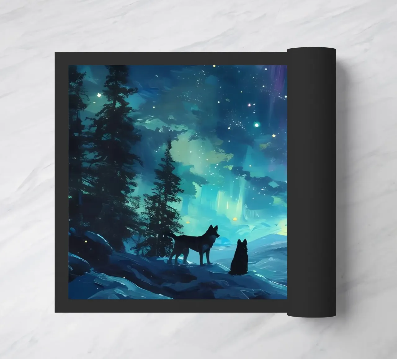 Wolf Dier deurmat van Pierre Walton