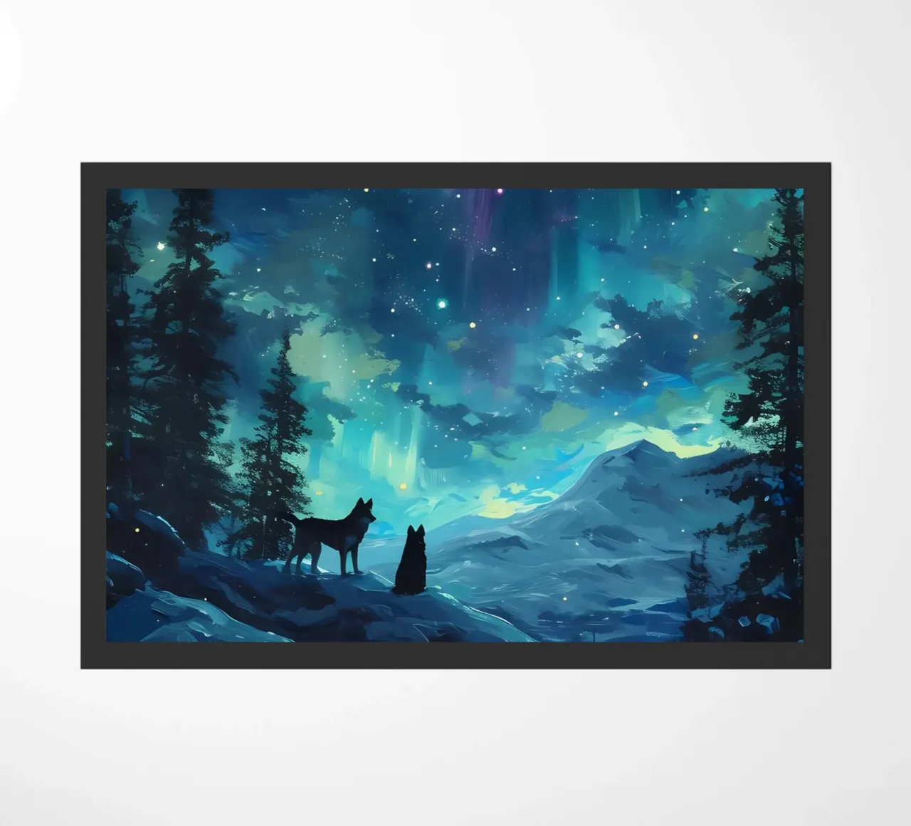 Wolf Dier deurmat van Pierre Walton