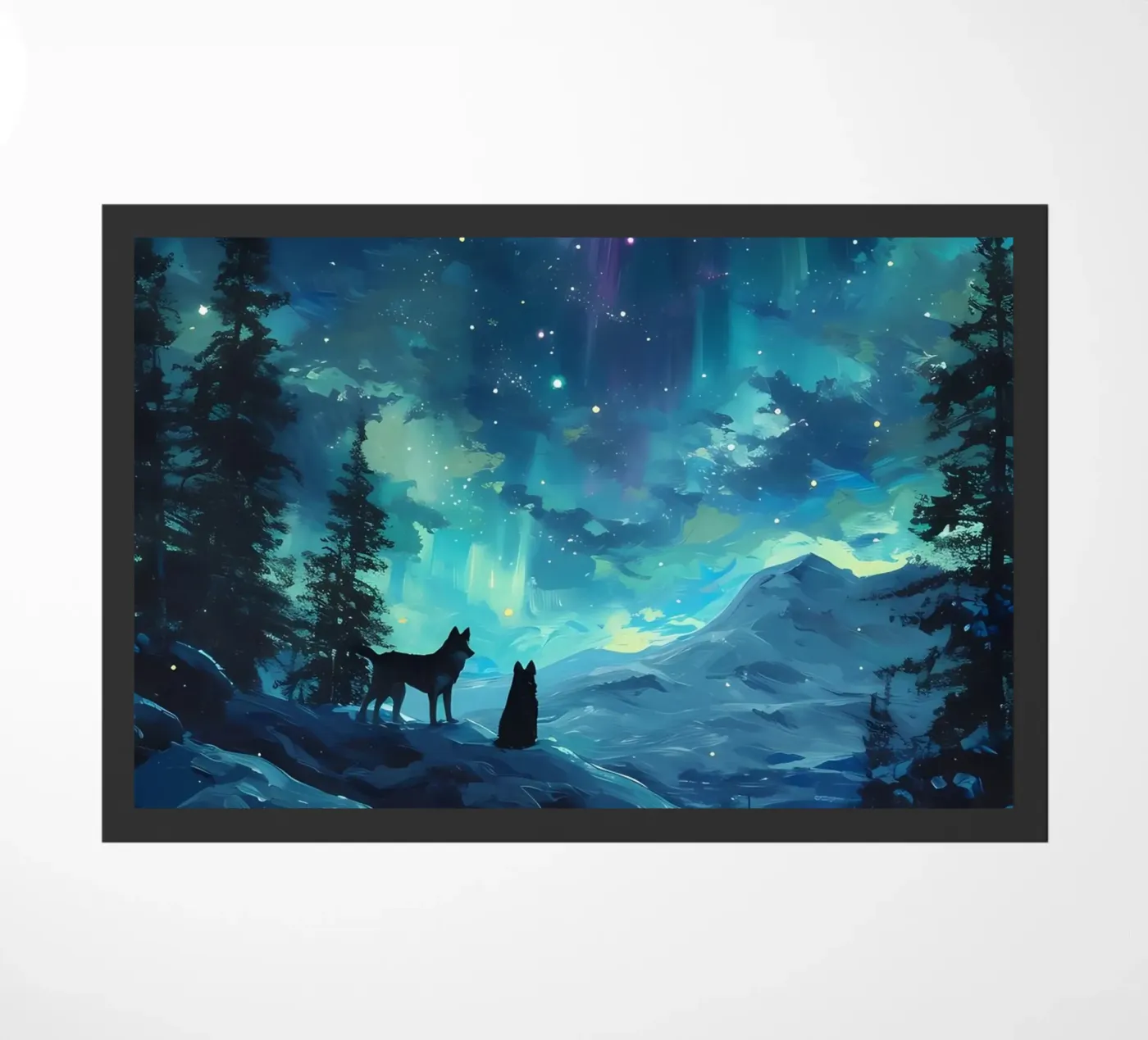 Wolf Animal paillasson de Pierre Walton