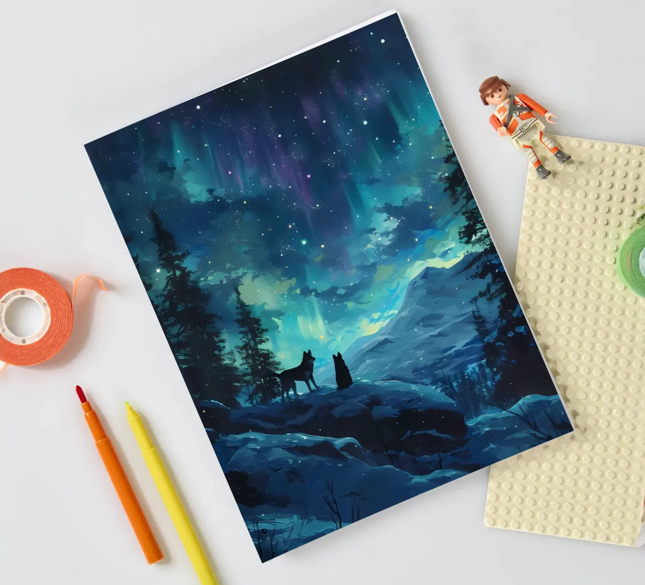 Wolf Animal notebook by Pierre Walton