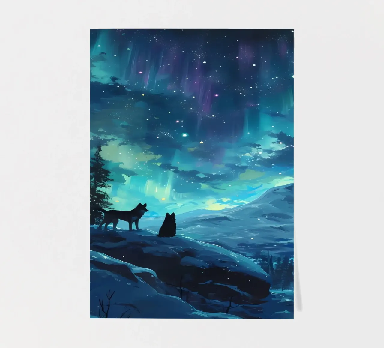 Wolf Animal sticker sheet by Pierre Walton