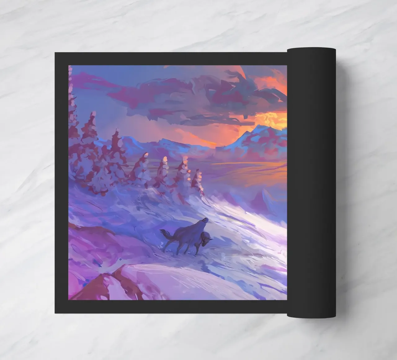 Wolf Dier deurmat van Pierre Walton