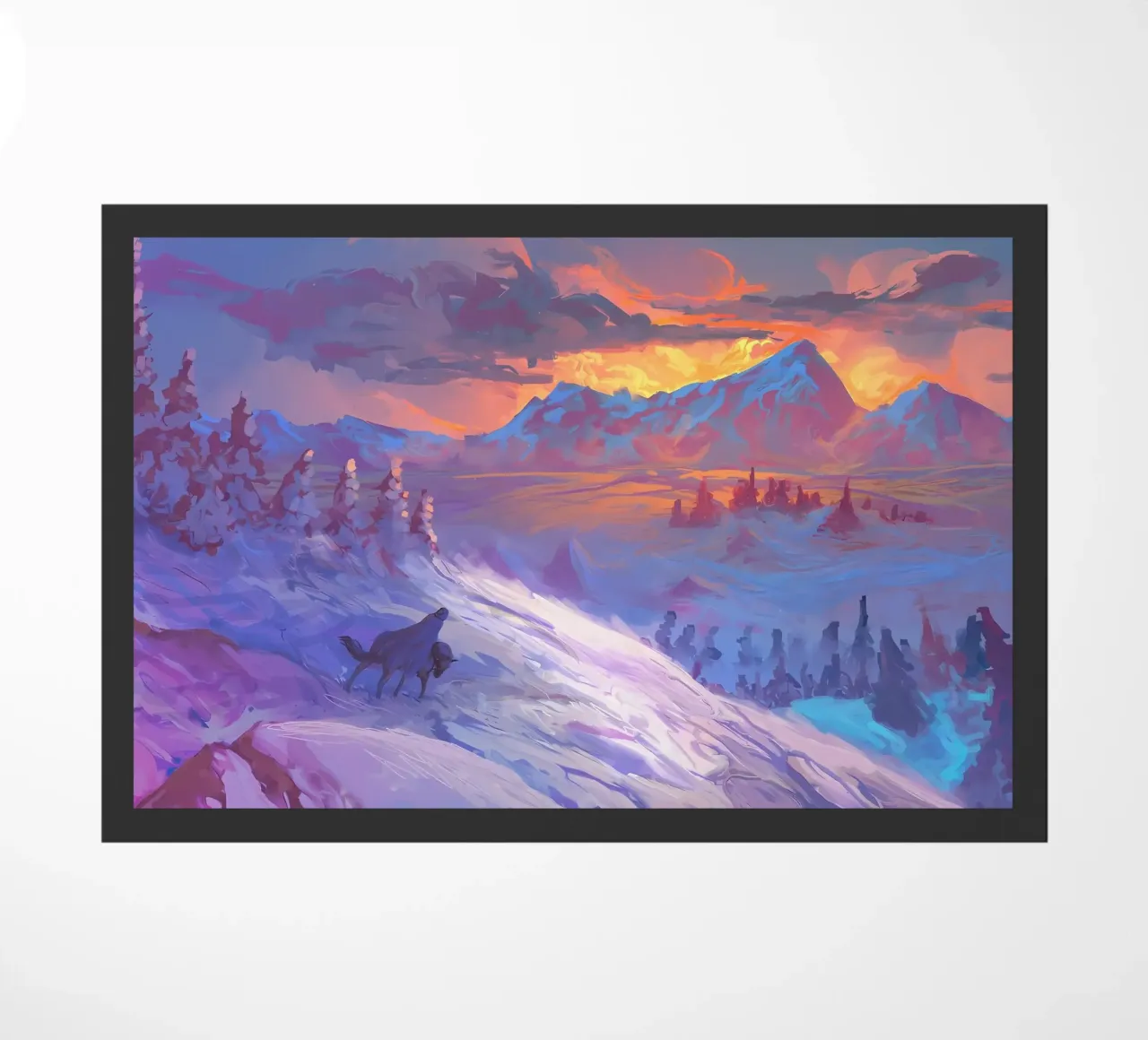 Wolf Dier deurmat van Pierre Walton