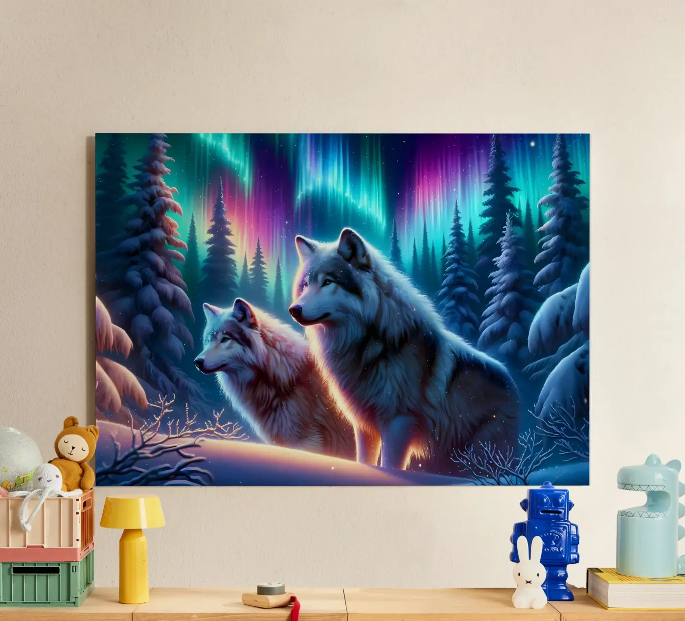 Animale lupo plexiglass da Pierre Walton