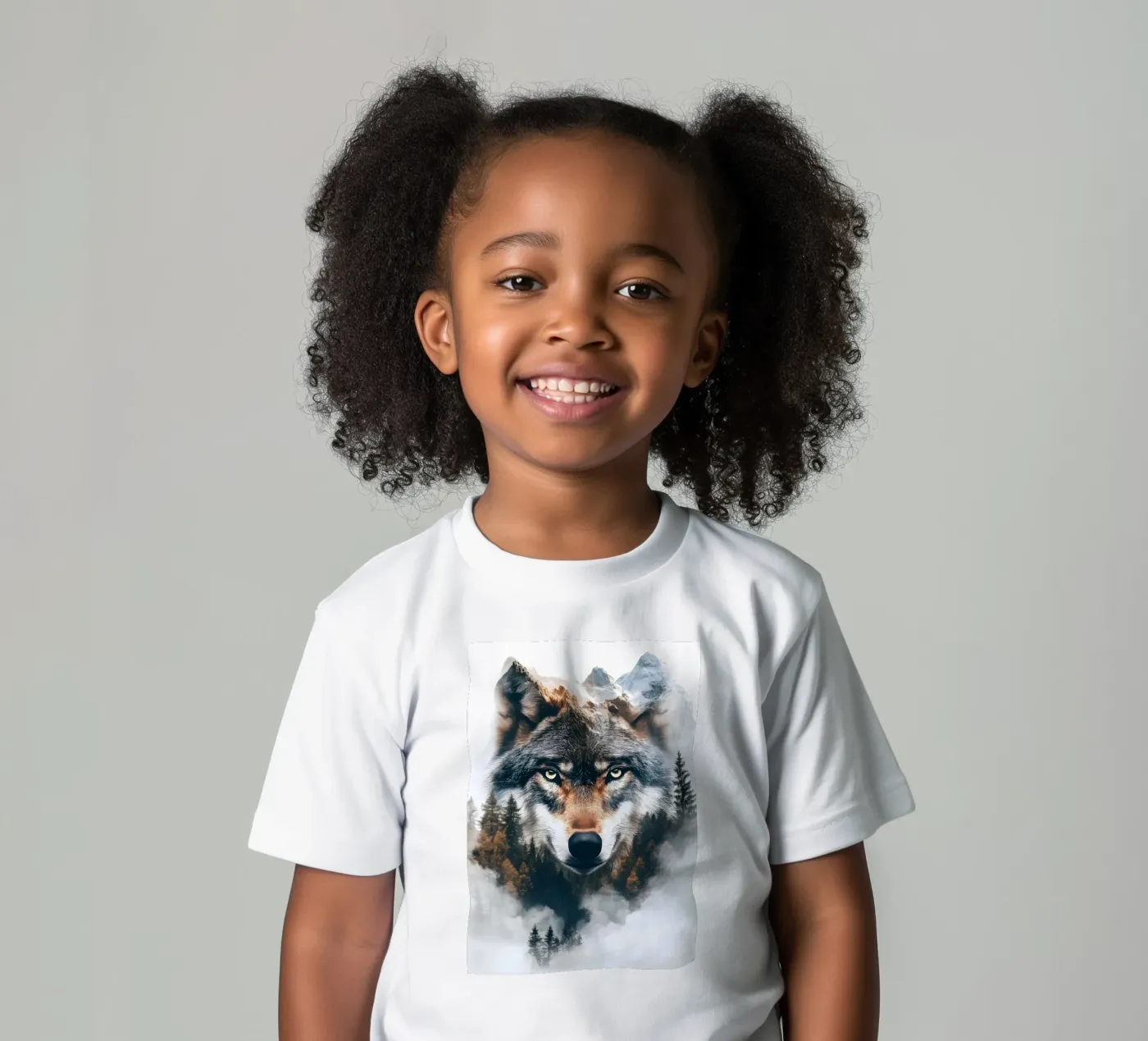 Wolf Dier kinder t-shirt van Pierre Walton