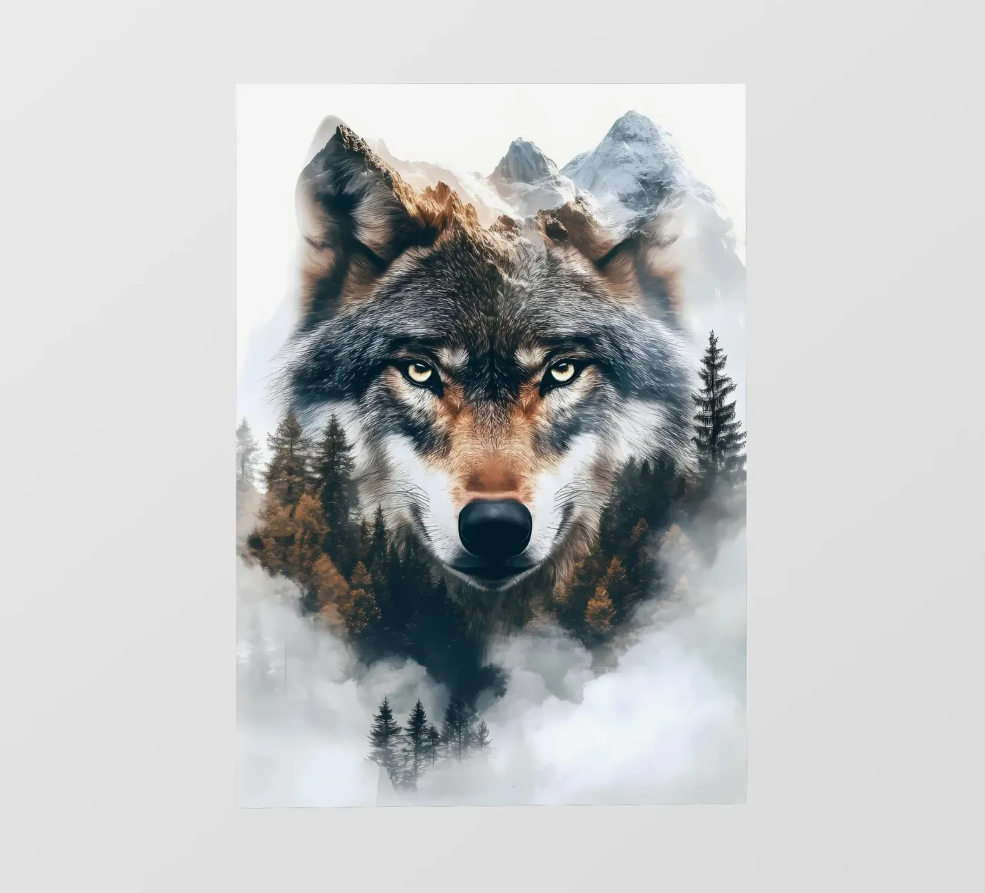 Wolf Dier fotobehang van Pierre Walton