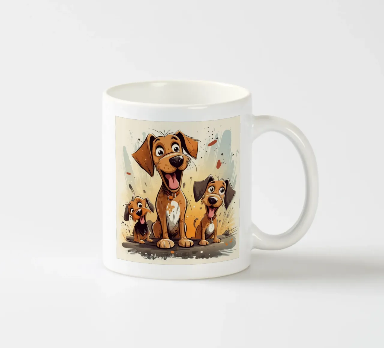 Gang di cani retrò tazza in ceramica da Funny Animals