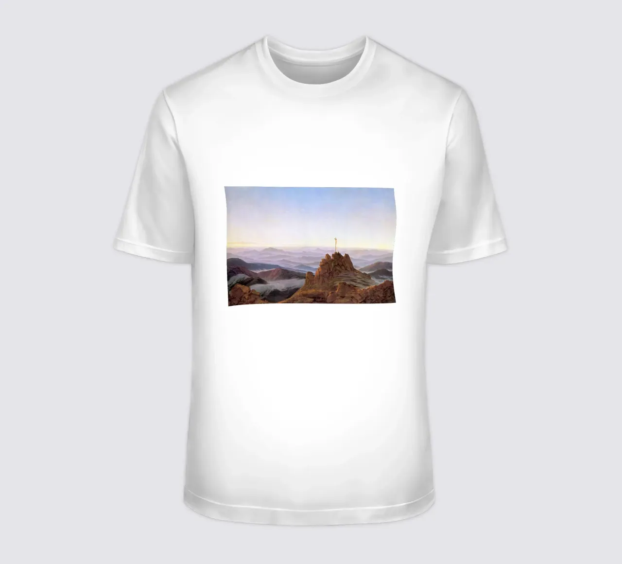 Caspar David Friedrich - Mattino sui monti giganti t-shirt da Timeless Artworks