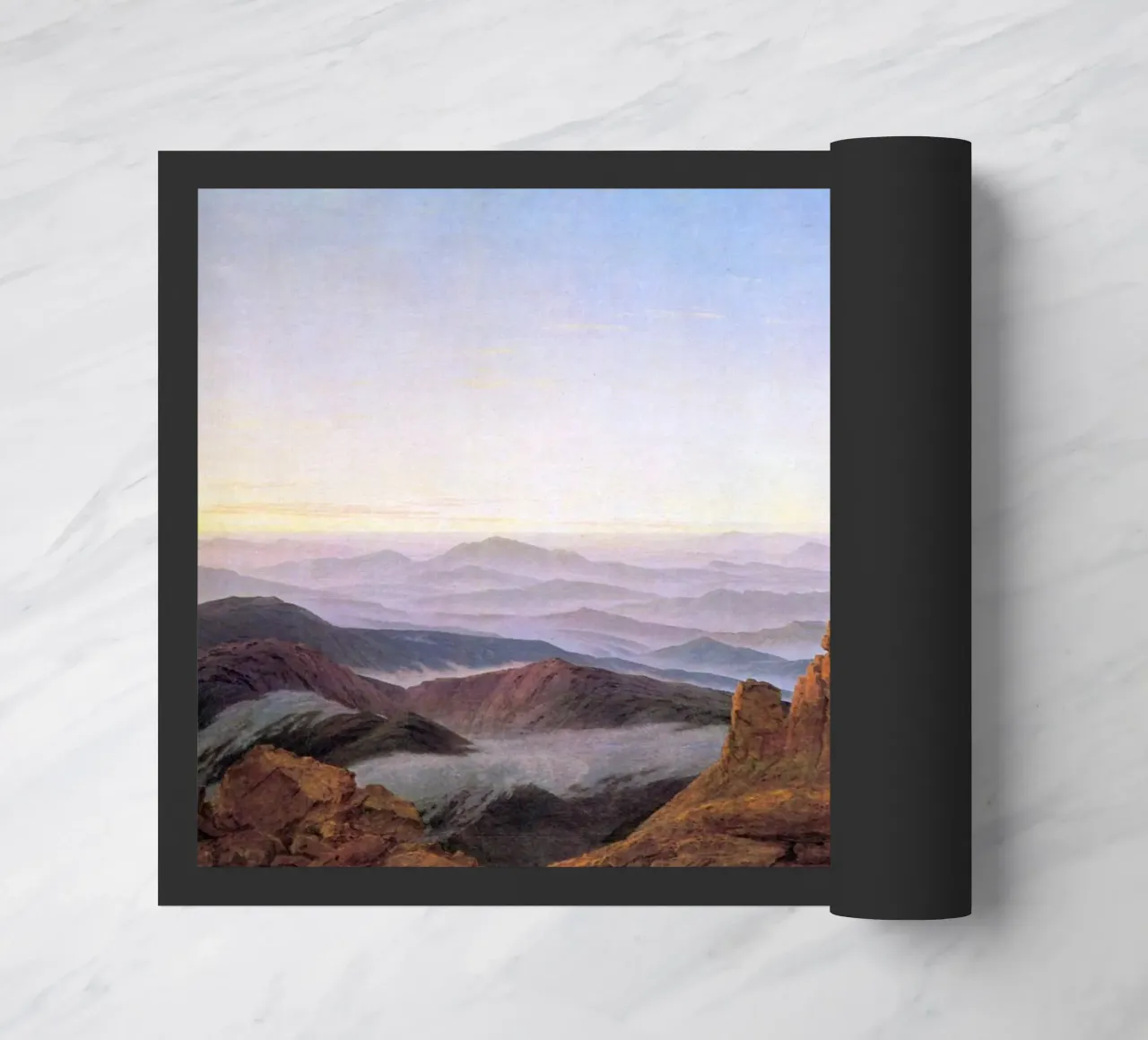 Caspar David Friedrich - Mattino sui monti giganti zerbino da Timeless Artworks