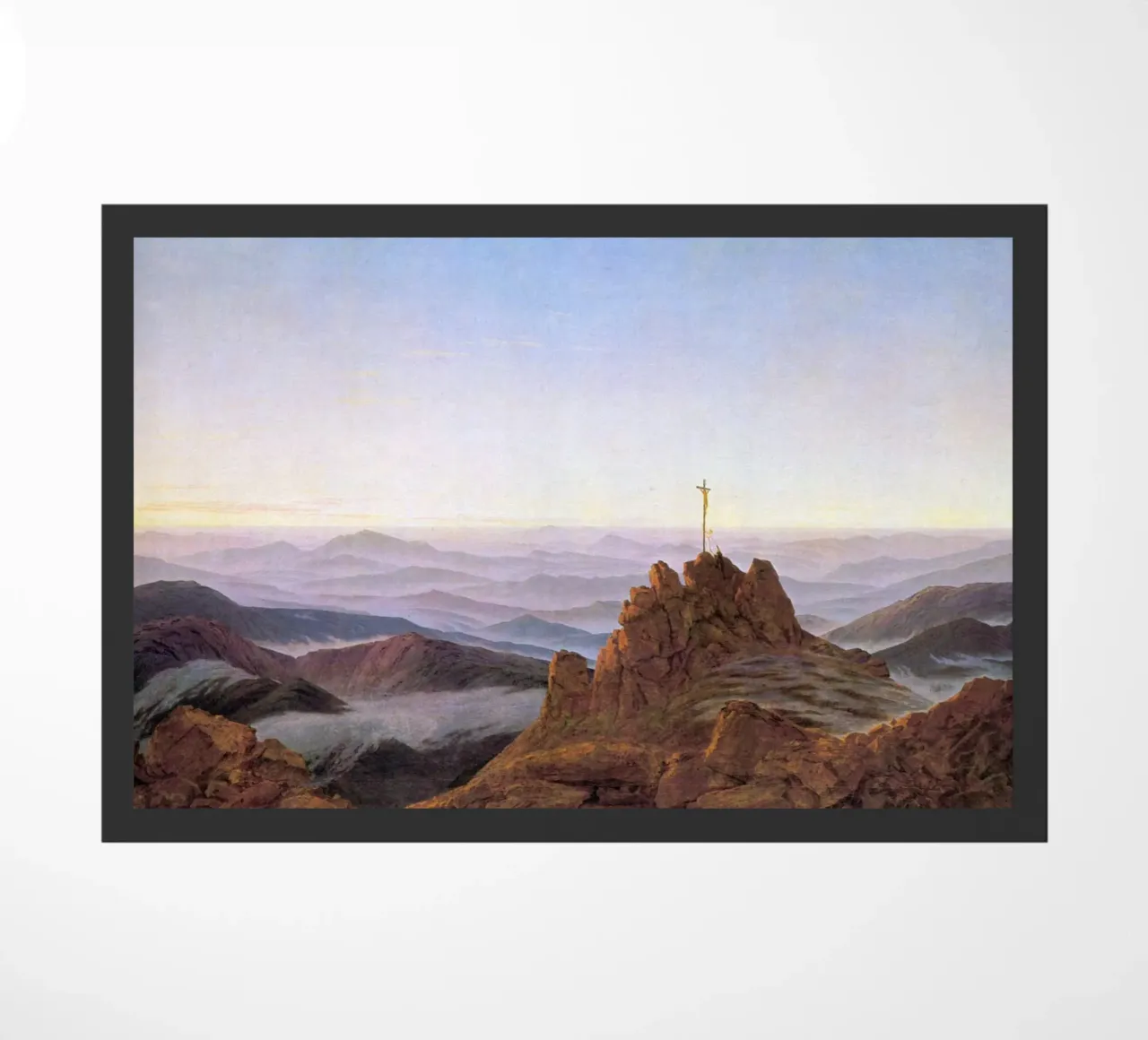 Caspar David Friedrich - Mattino sui monti giganti zerbino da Timeless Artworks