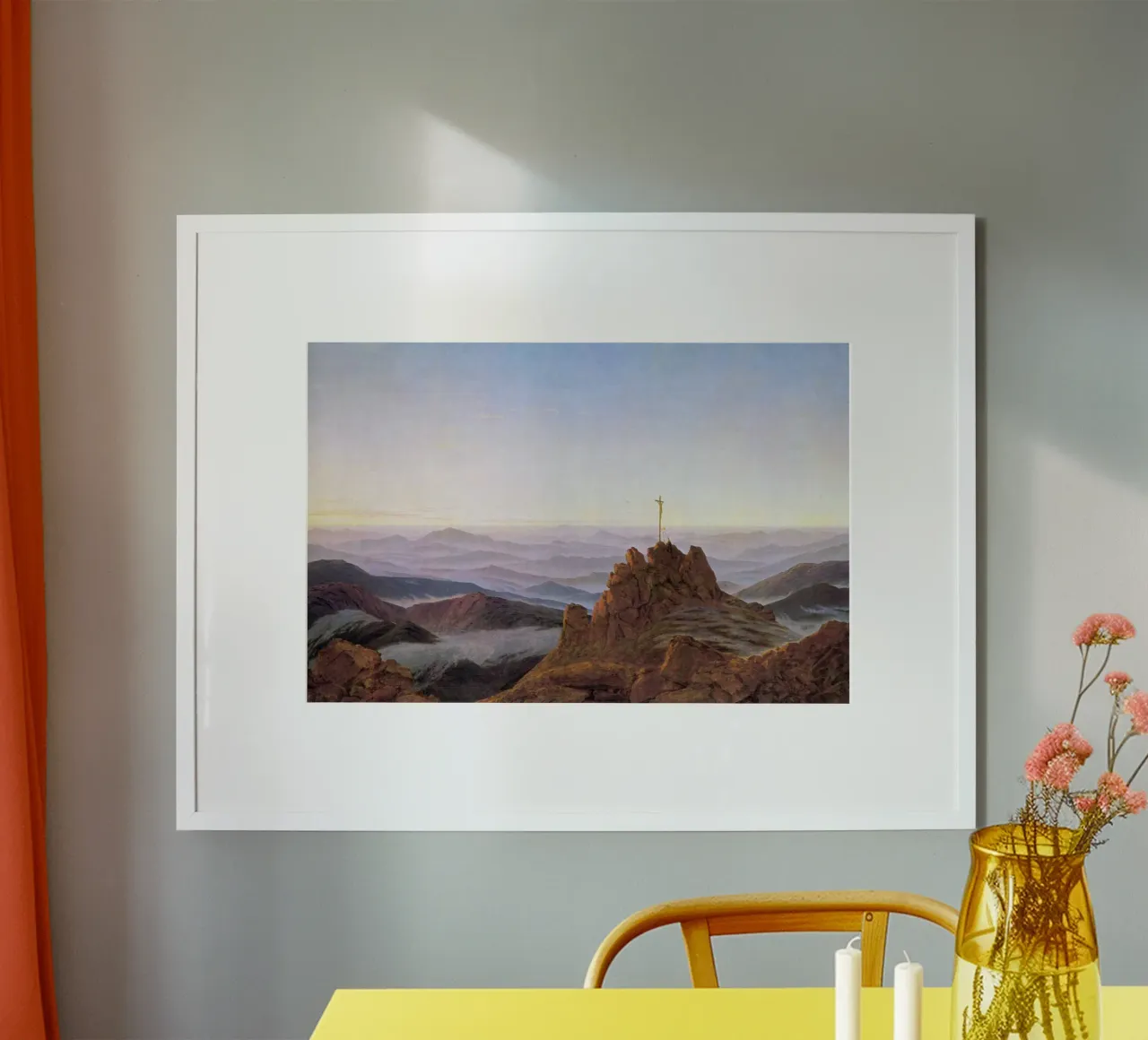 Caspar David Friedrich - Mattino sui monti giganti carta hahnemühle da Timeless Artworks