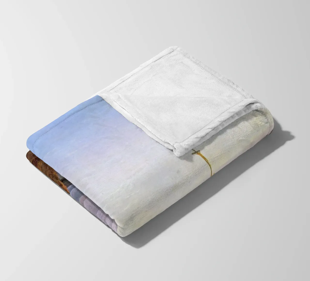 Caspar David Friedrich - Mattino sui monti giganti coperta in pile da Timeless Artworks