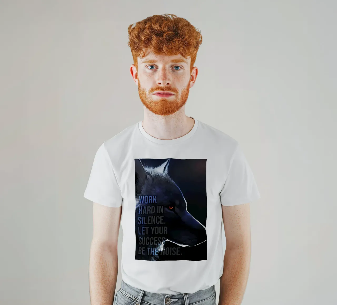 Animale lupo t-shirt da Pierre Walton