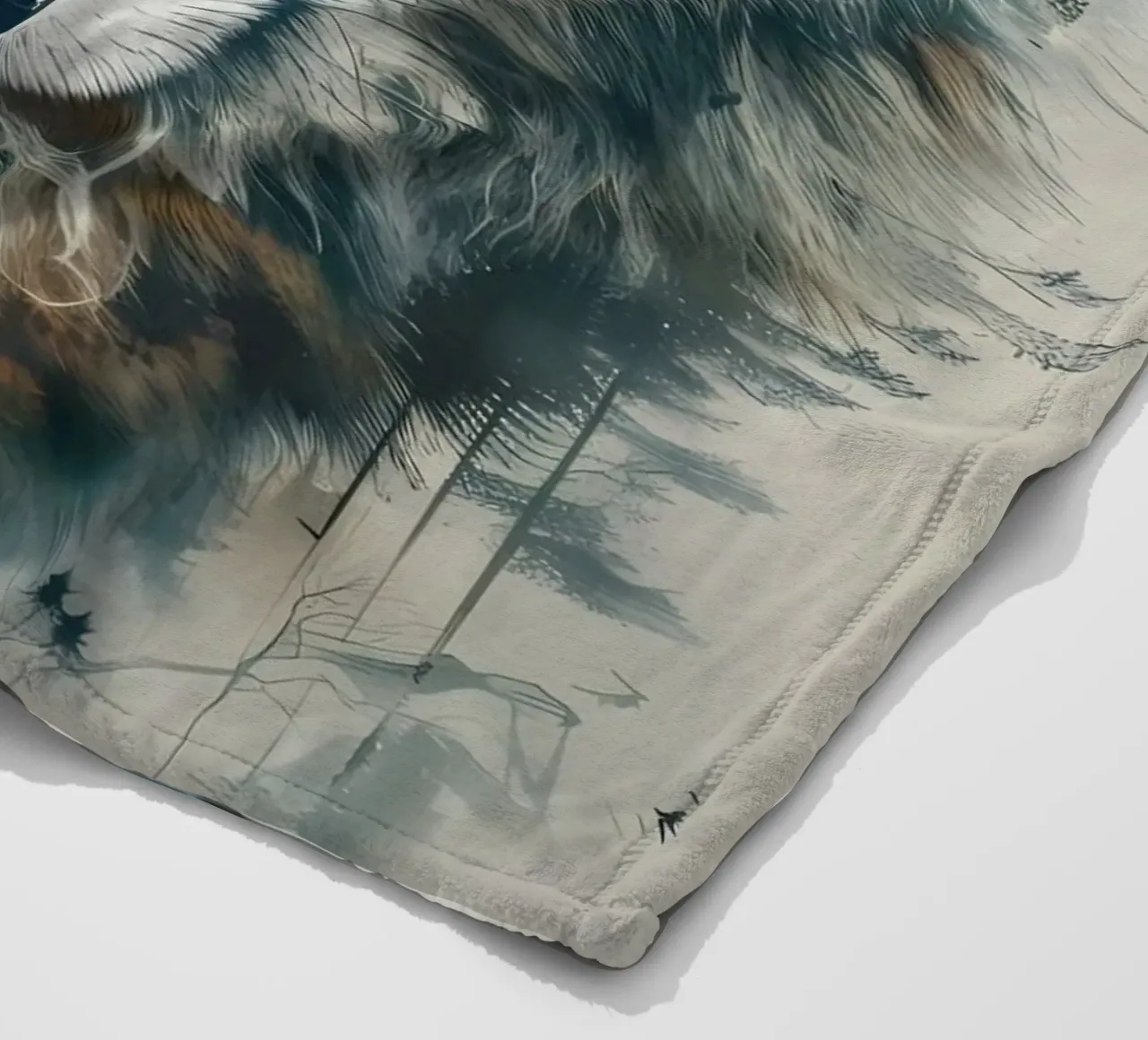 Wolf Dier fleecedeken van Pierre Walton