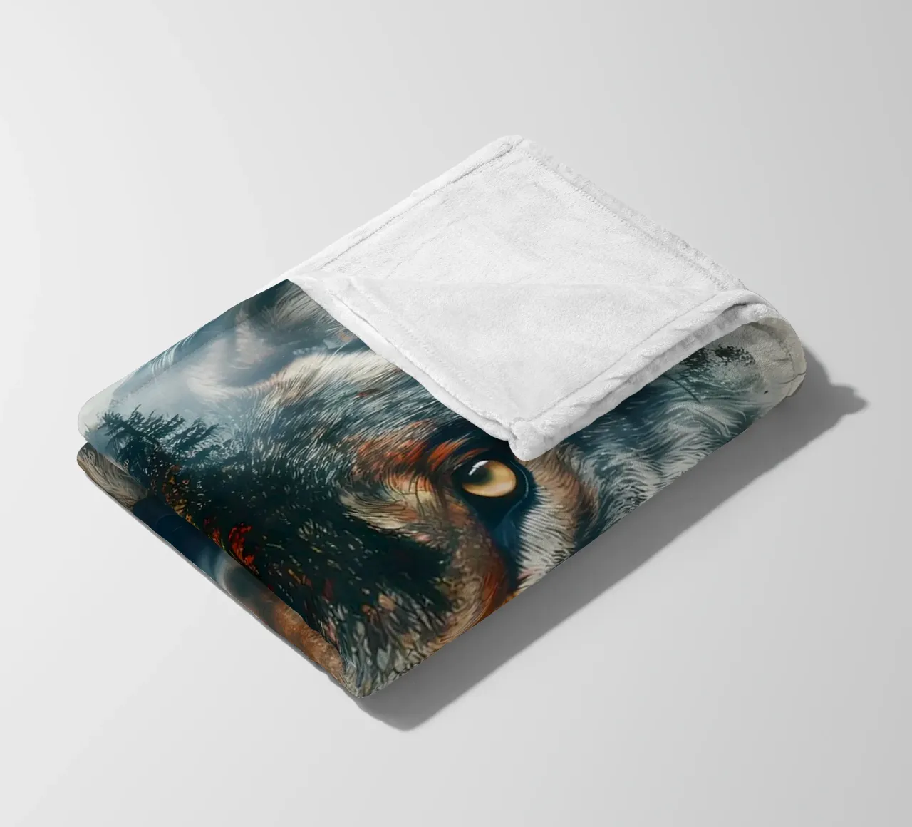 Wolf Dier fleecedeken van Pierre Walton