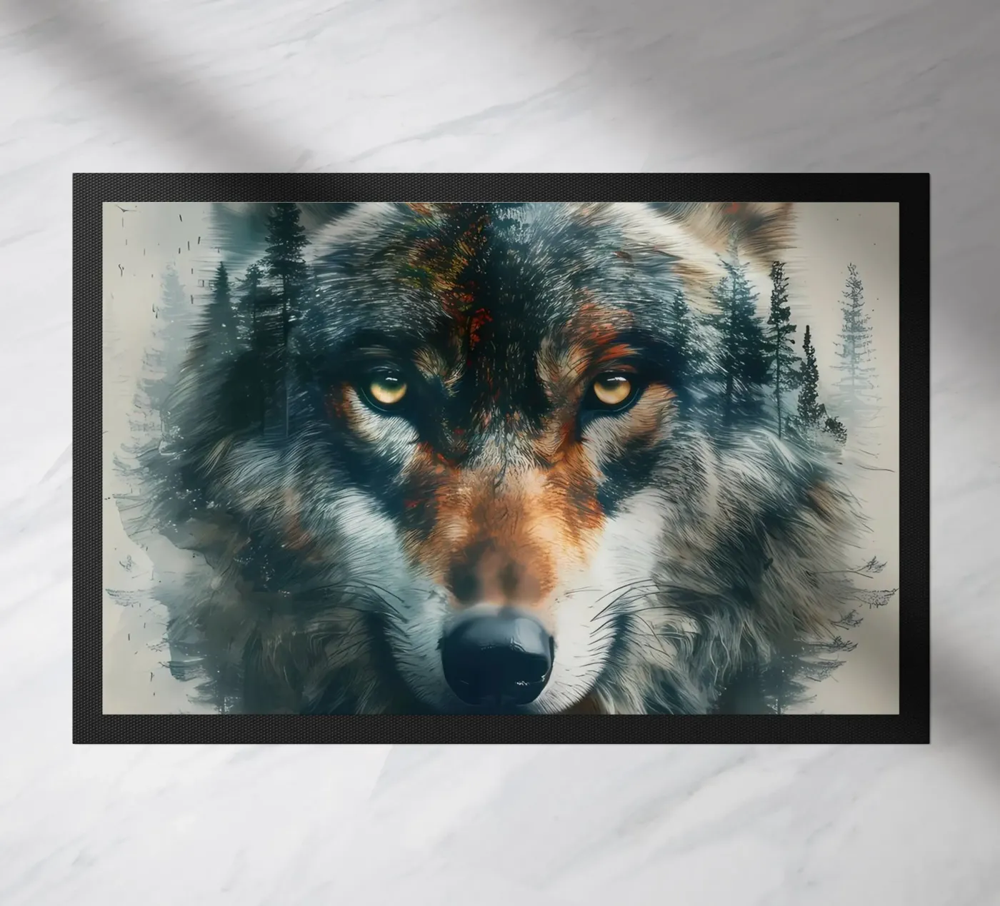 Wolf Animal deurmat van Pierre Walton