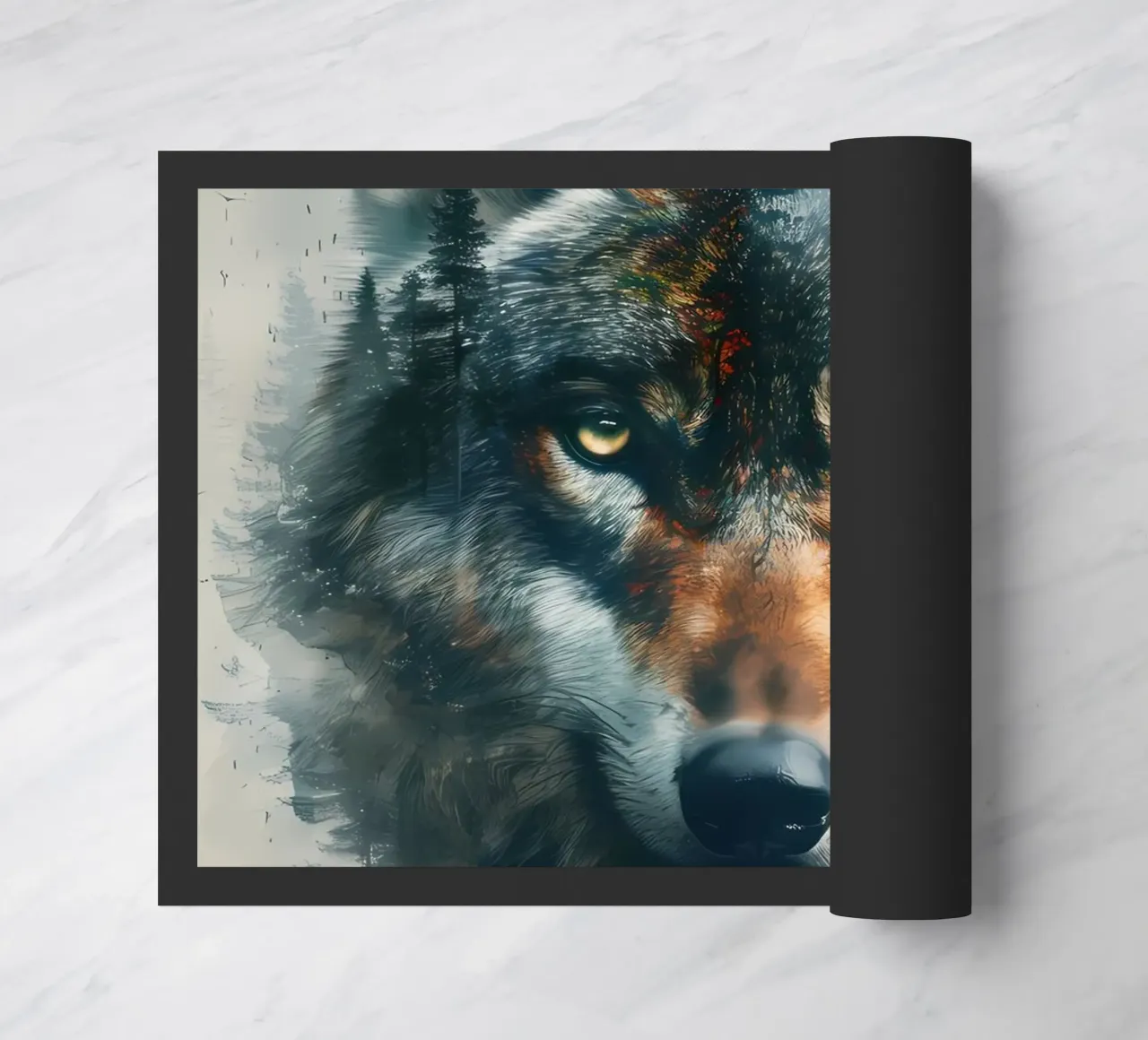 Wolf Animal deurmat van Pierre Walton