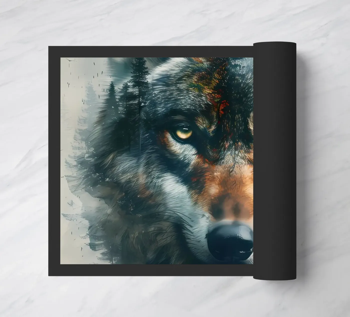 Wolf Animal deurmat van Pierre Walton