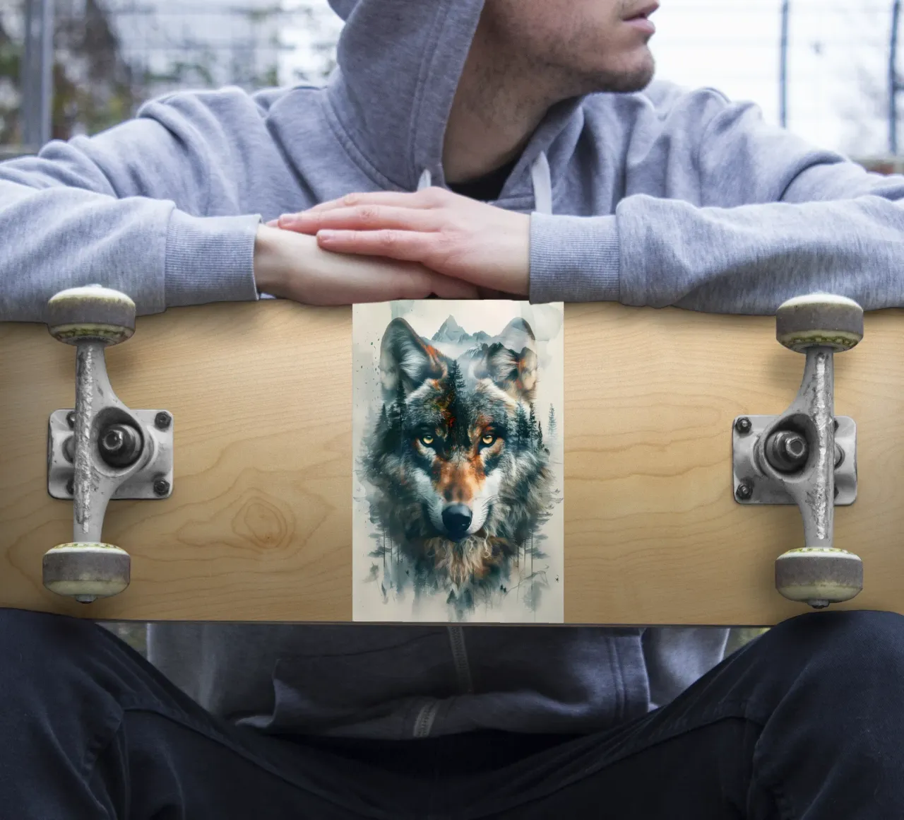 Wolf Animal sticker by Pierre Walton