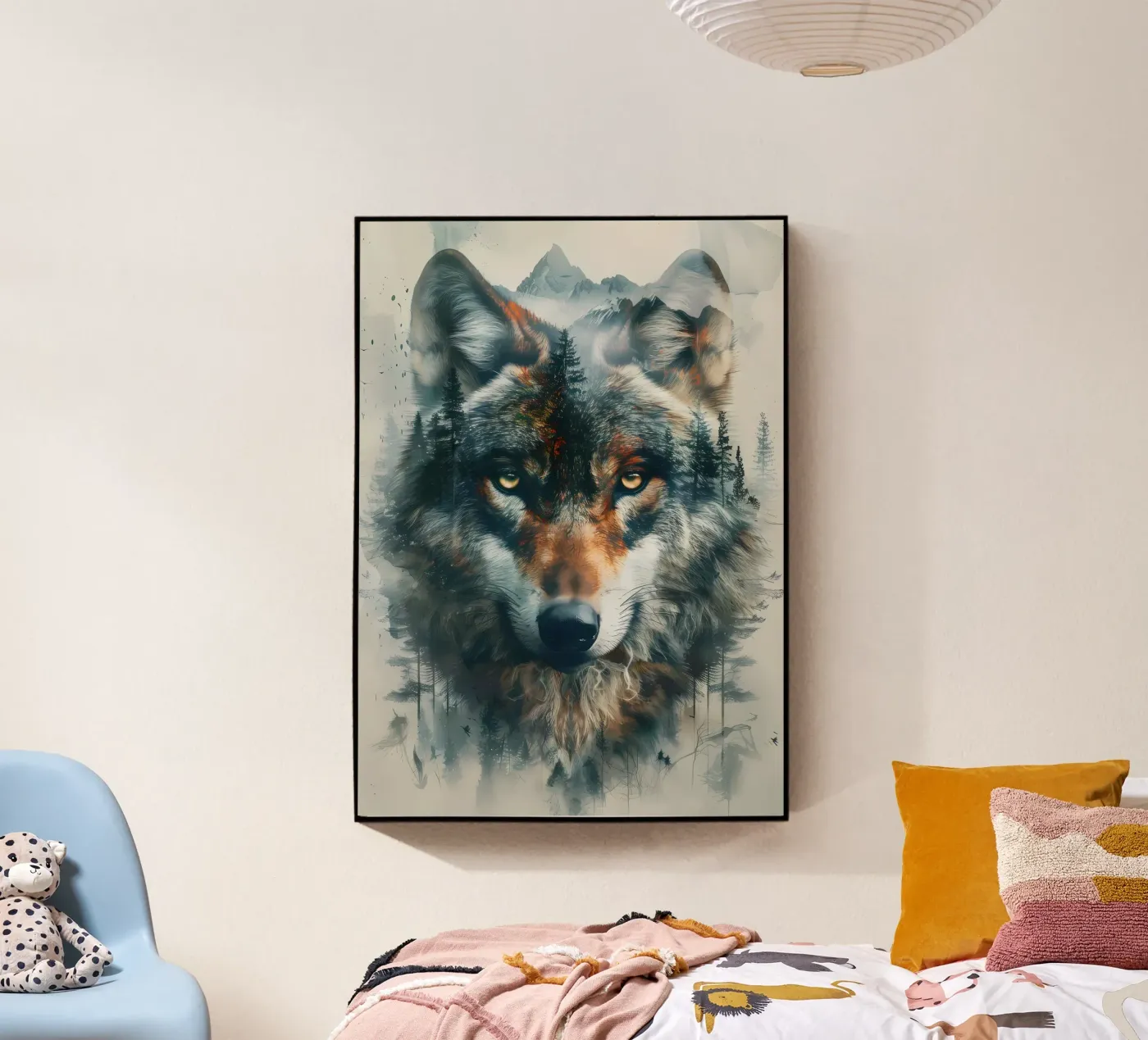 Animale lupo plexiglass da Pierre Walton