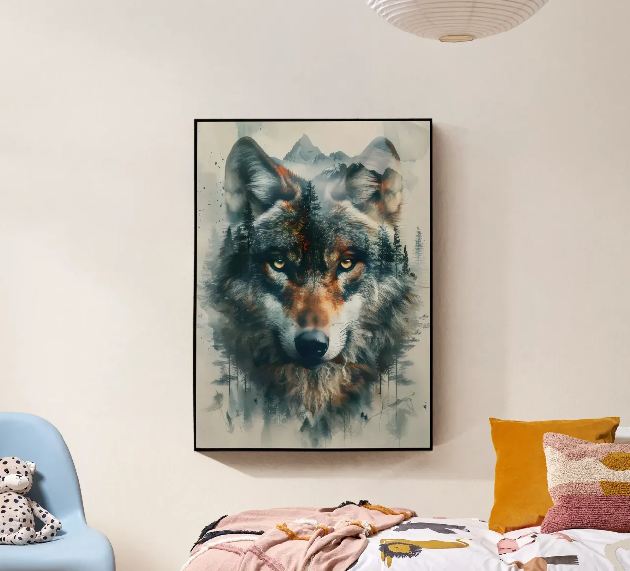 Animale lupo plexiglass da Pierre Walton