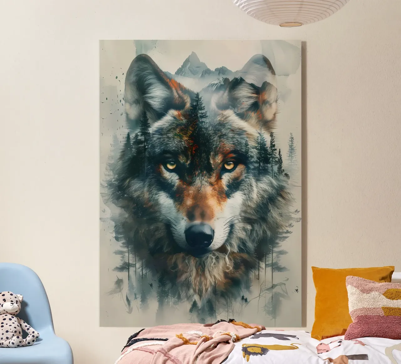 Animale lupo plexiglass da Pierre Walton