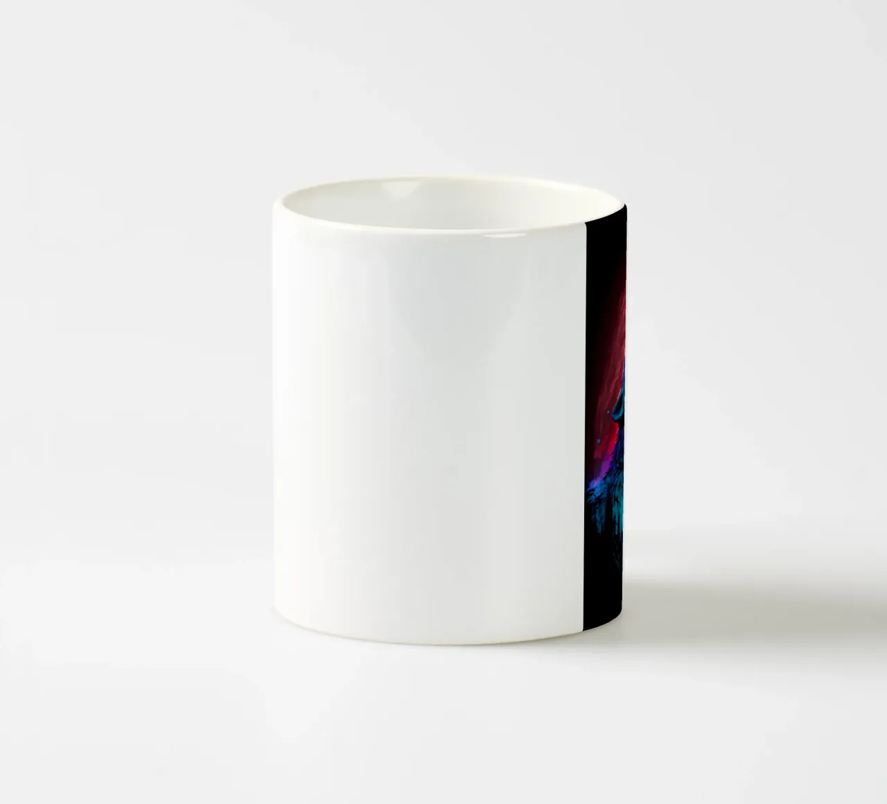 Animale lupo tazza in ceramica da Pierre Walton
