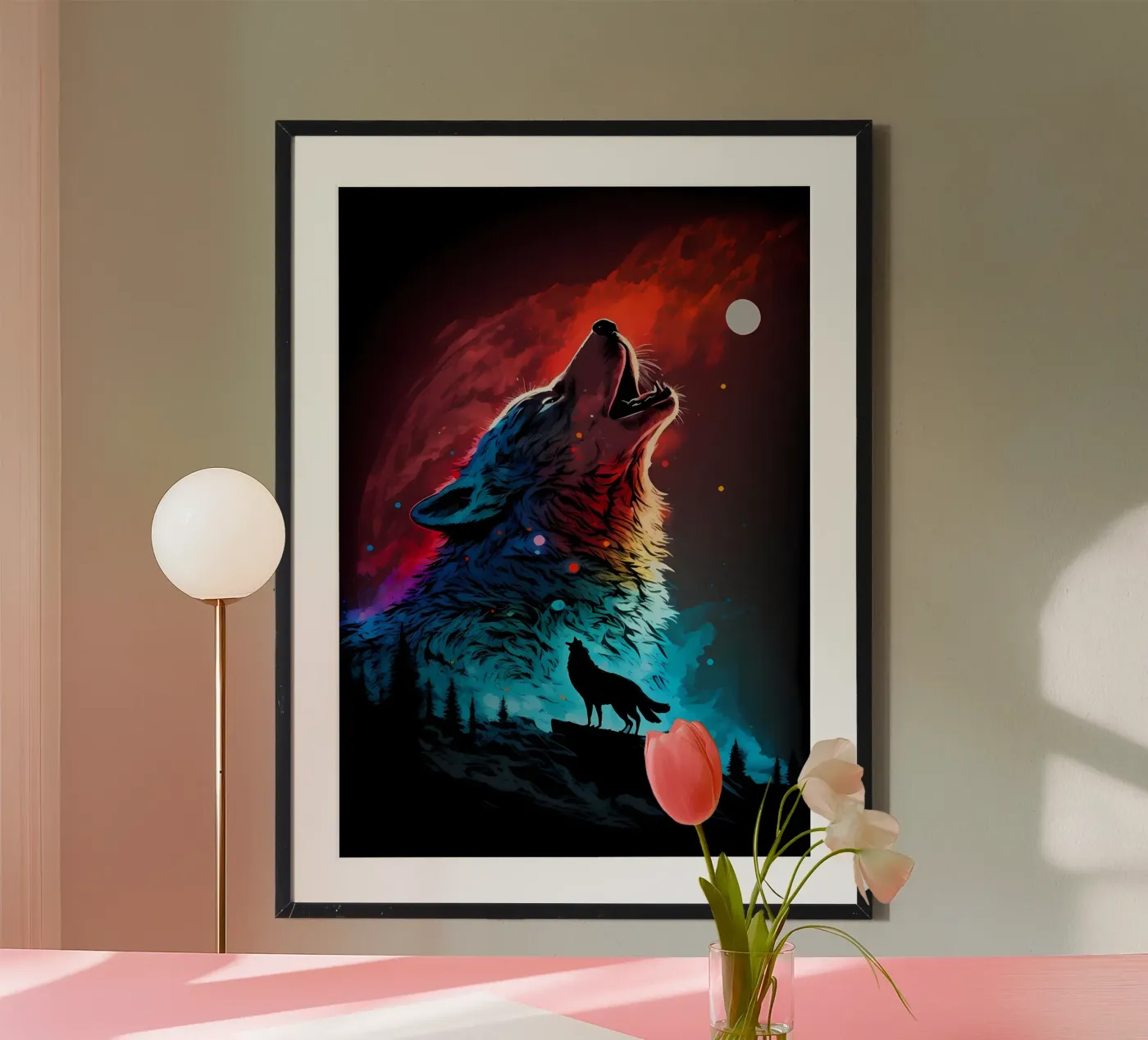 Wolf Animal poster de Pierre Walton