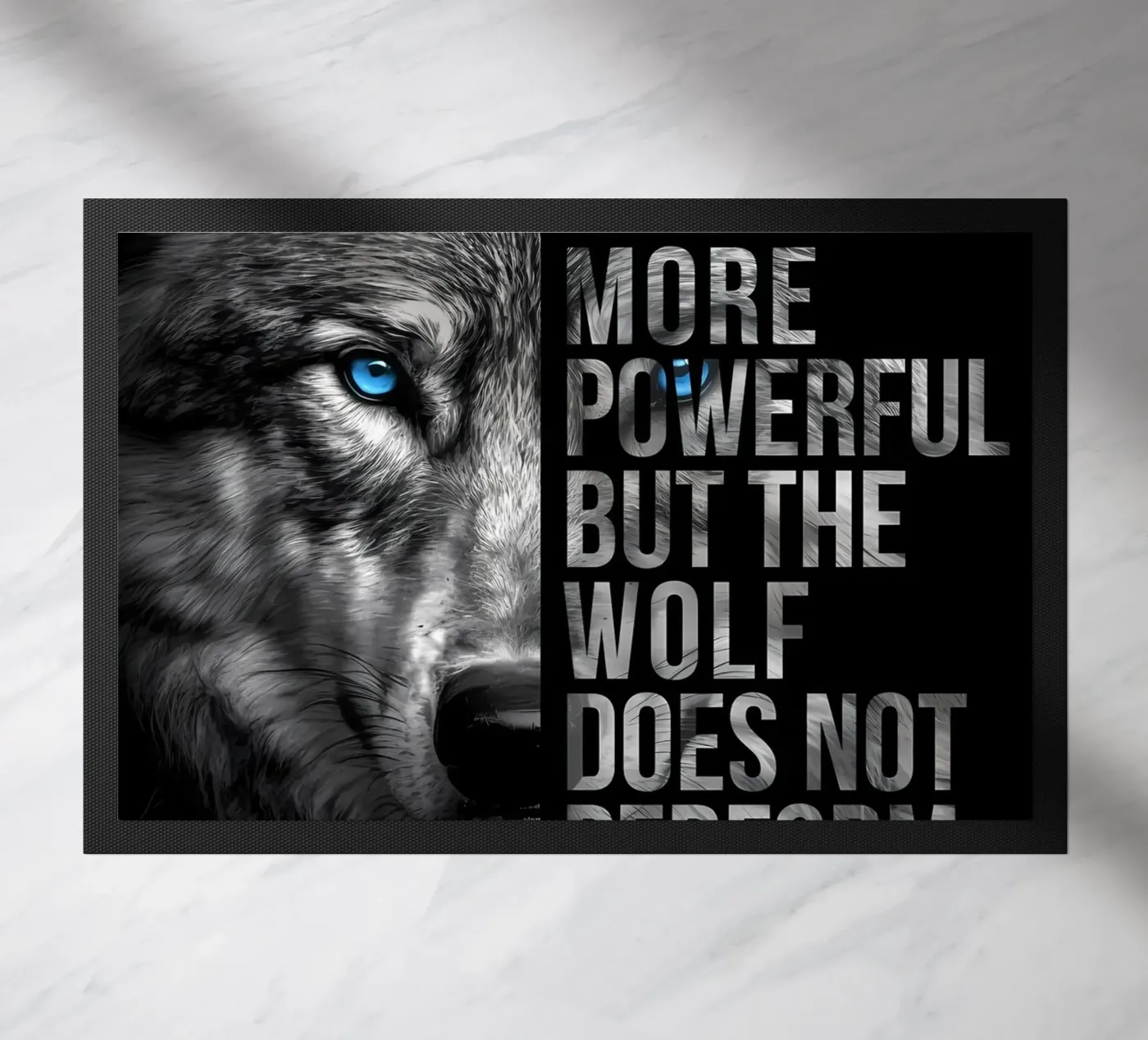 Wolf Tier Fußmatte von Pierre Walton